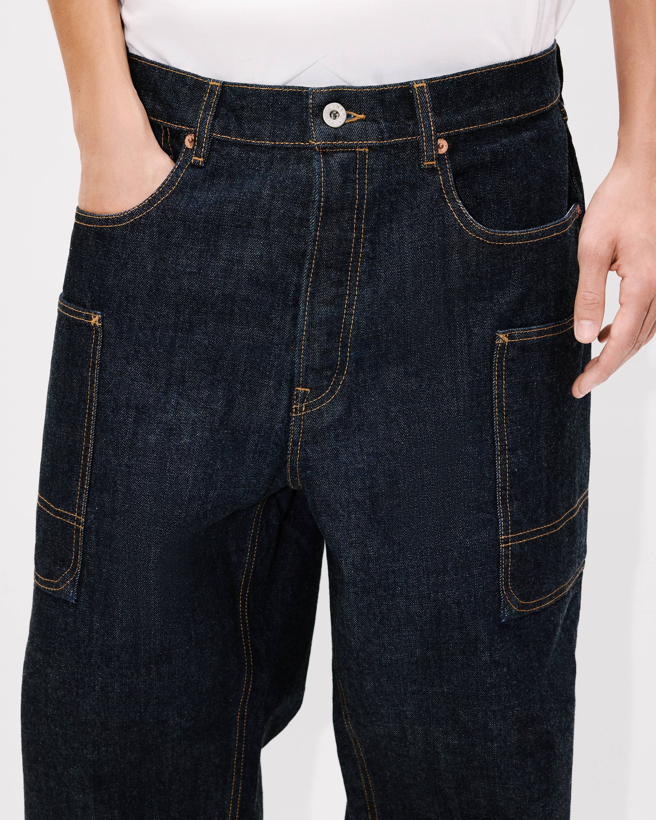 'KENZO Winter Holidays' cargo monkey fit jeans japanese denim