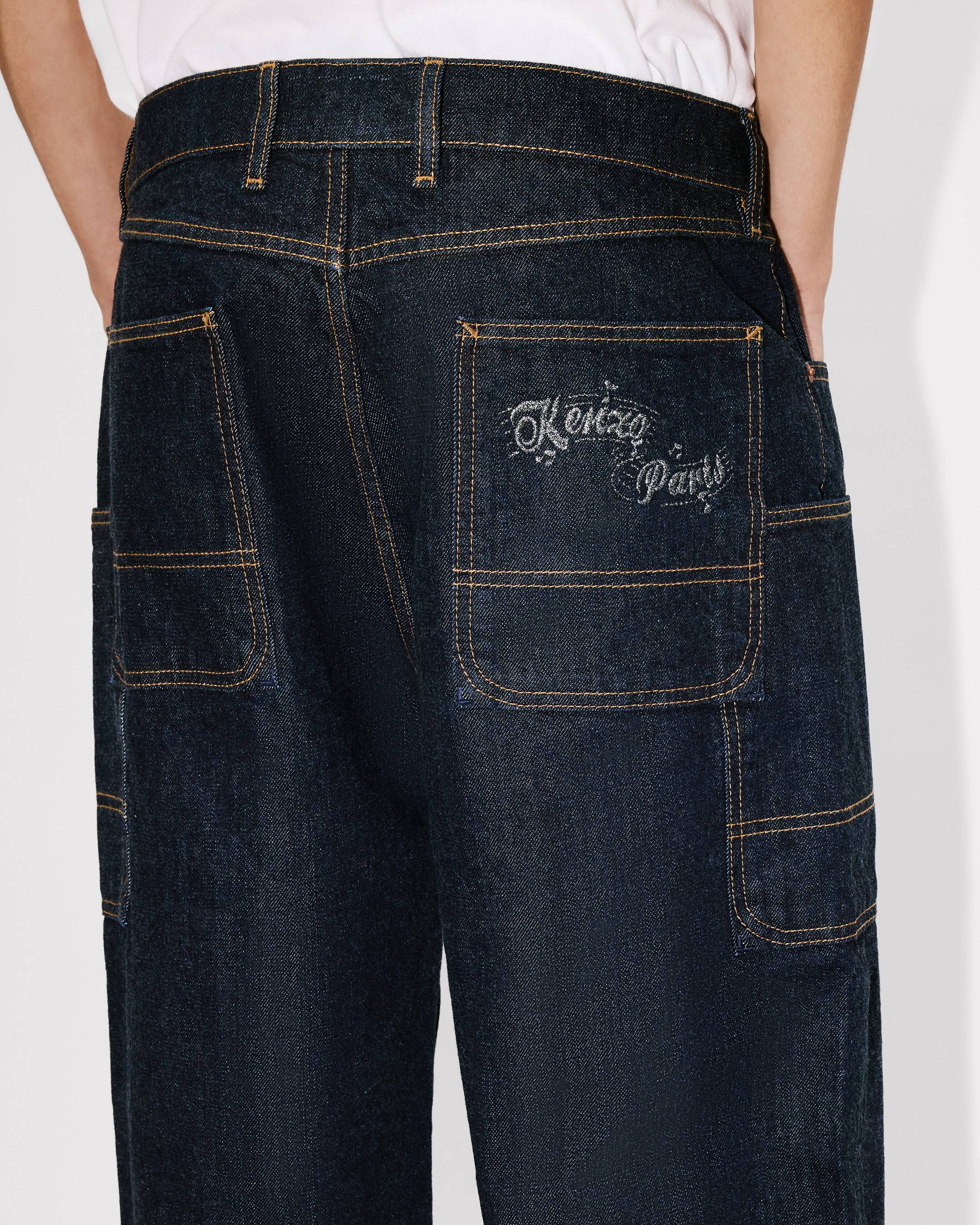 'KENZO Winter Holidays' cargo monkey fit jeans japanese denim