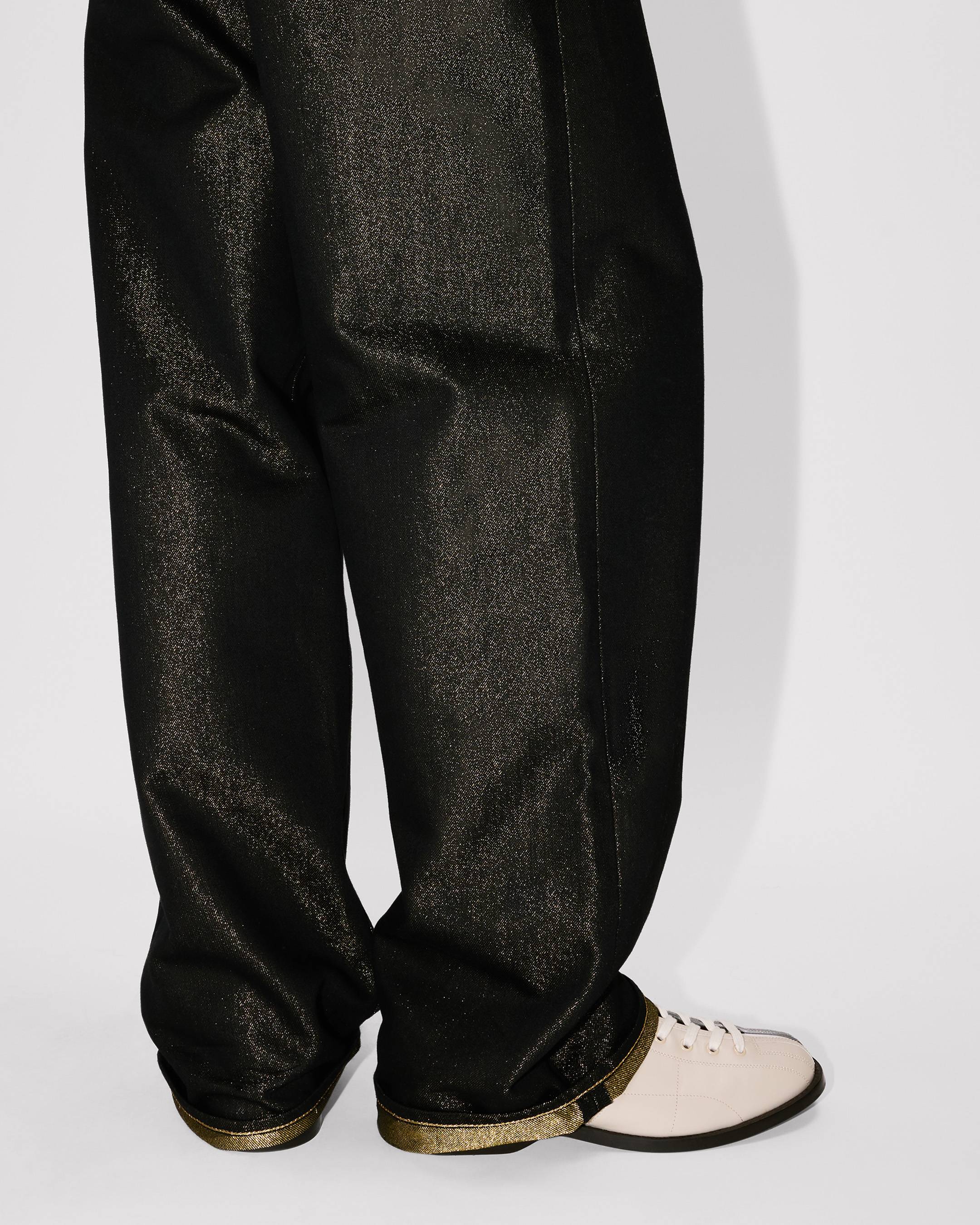 Turn up wide fit jeans japanese denim