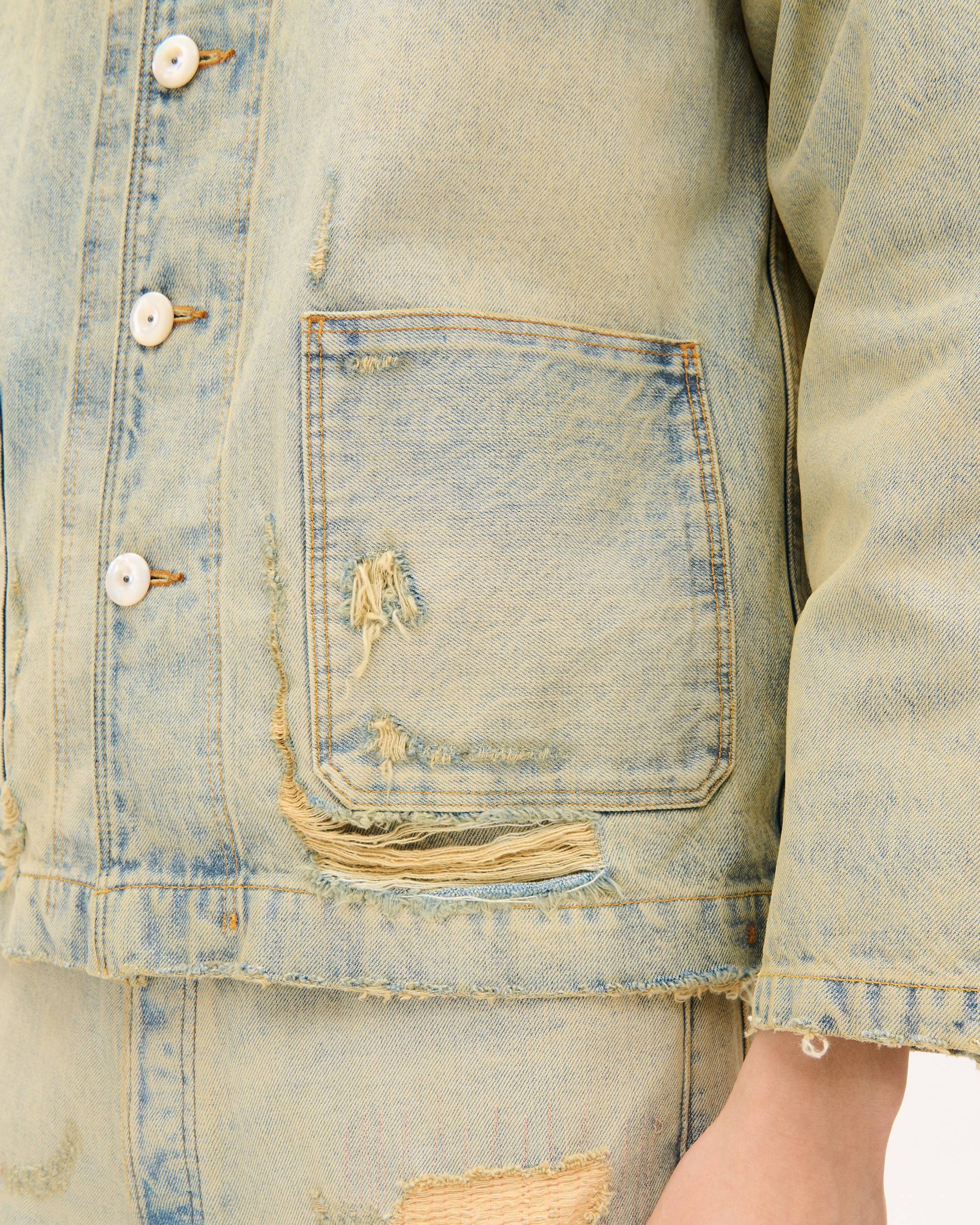 ショール チョア ジャケット イン ジャパニーズ デニム