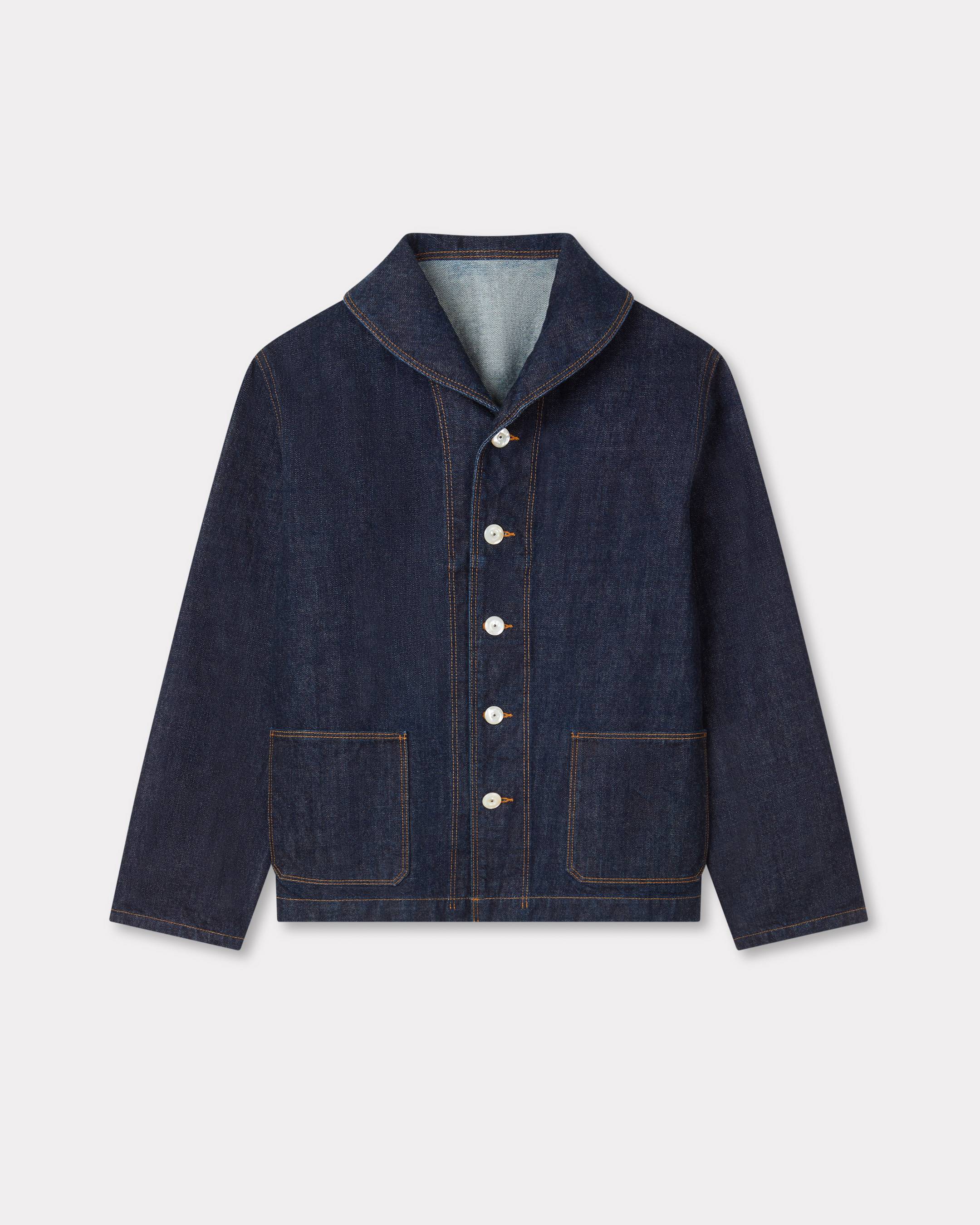 'KENZO Winter Holidays' shawl chore jacket japanese denim