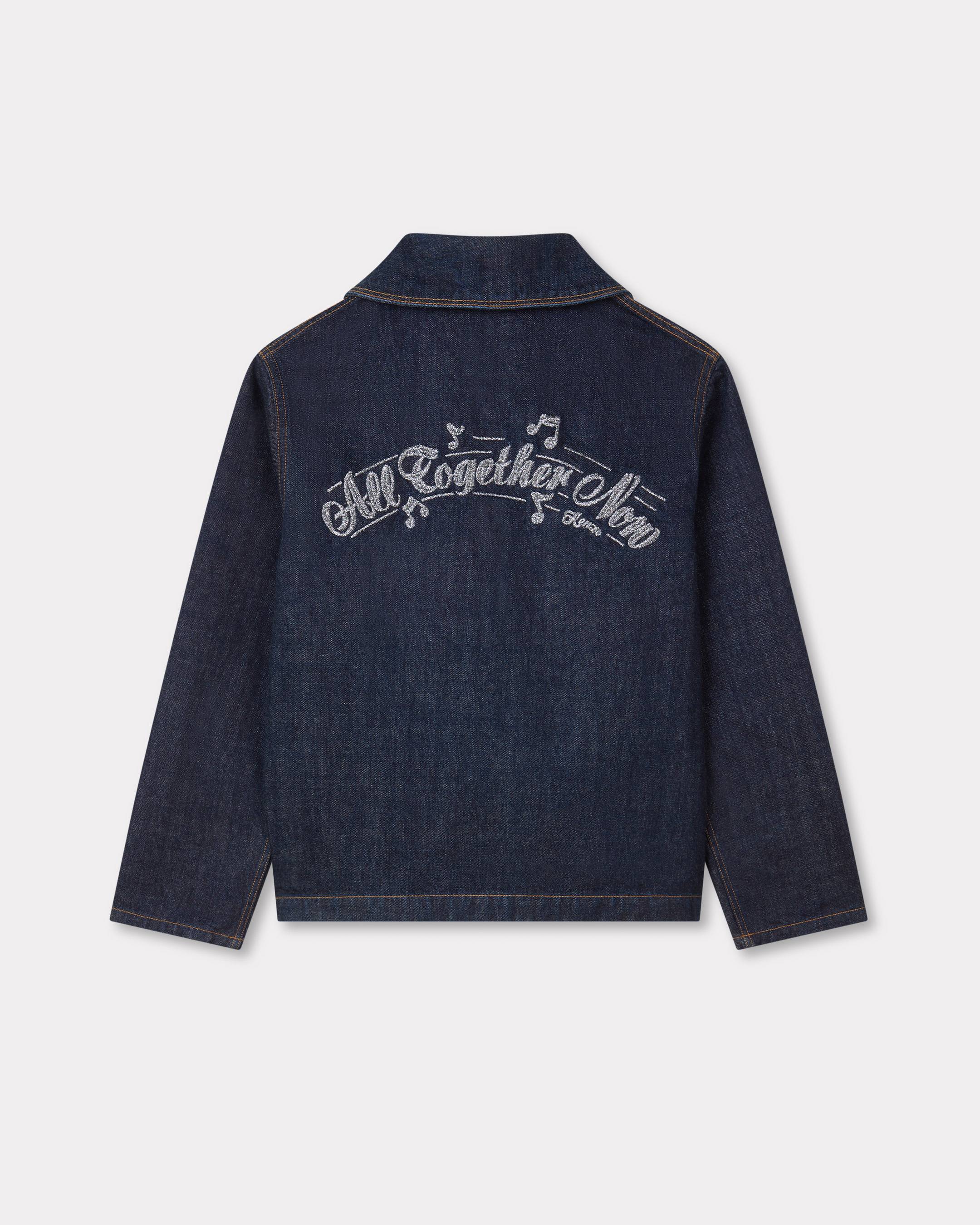 'KENZO Winter Holidays' shawl chore jacket in japanese denim