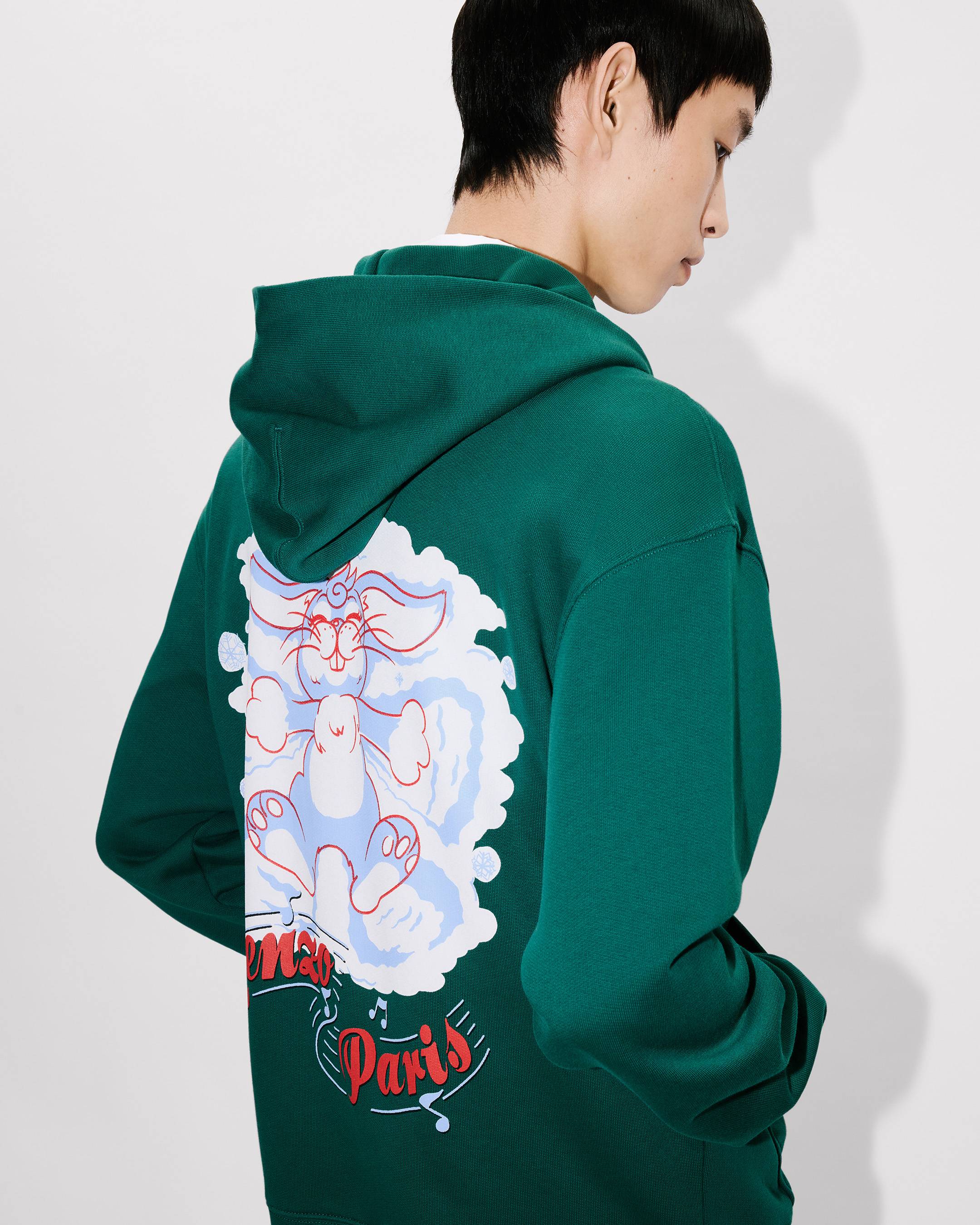 'KENZO Winter Holidays' zip up hoodie in cotton