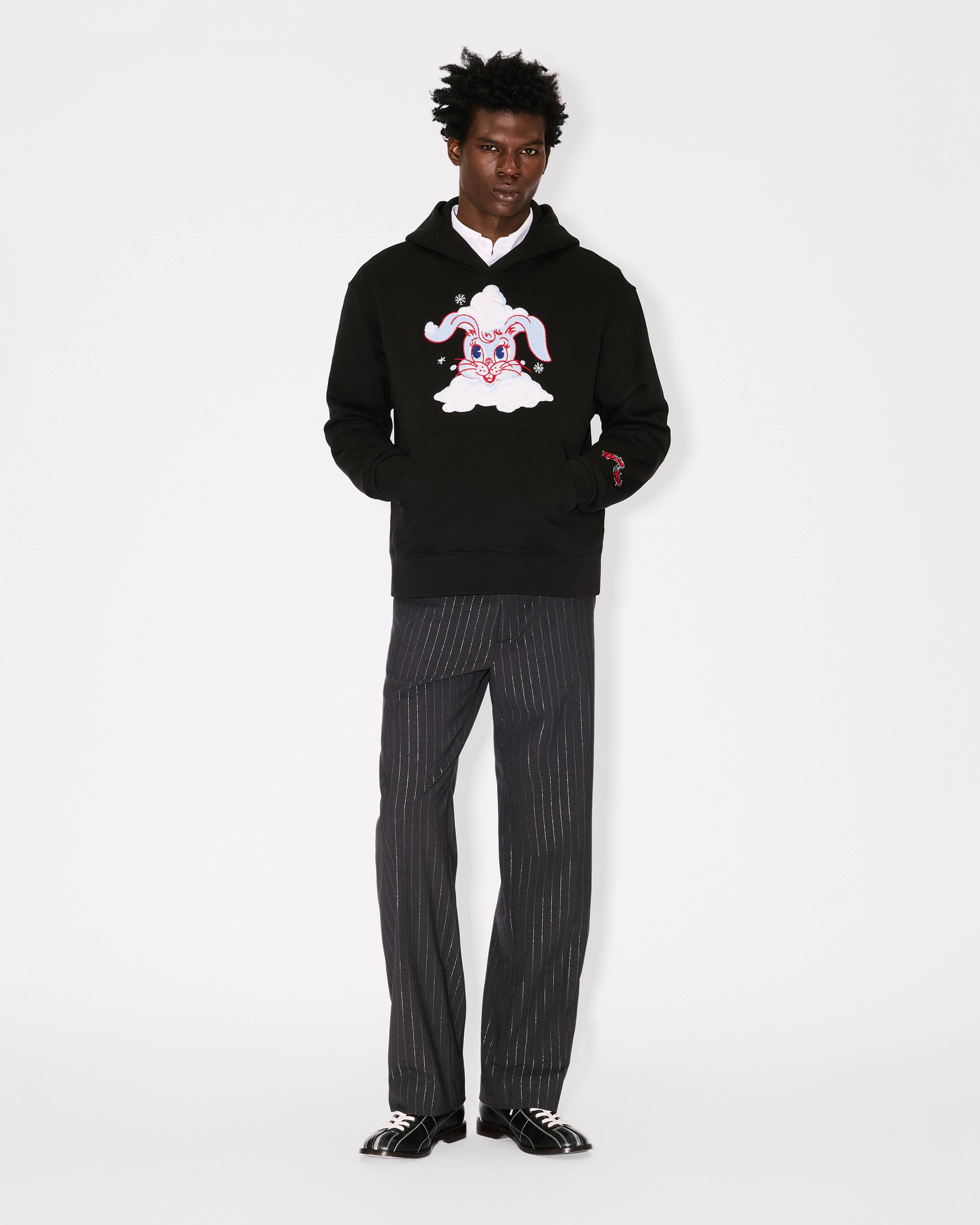 'KENZO Winter Holidays' embroidered hoodie in cotton