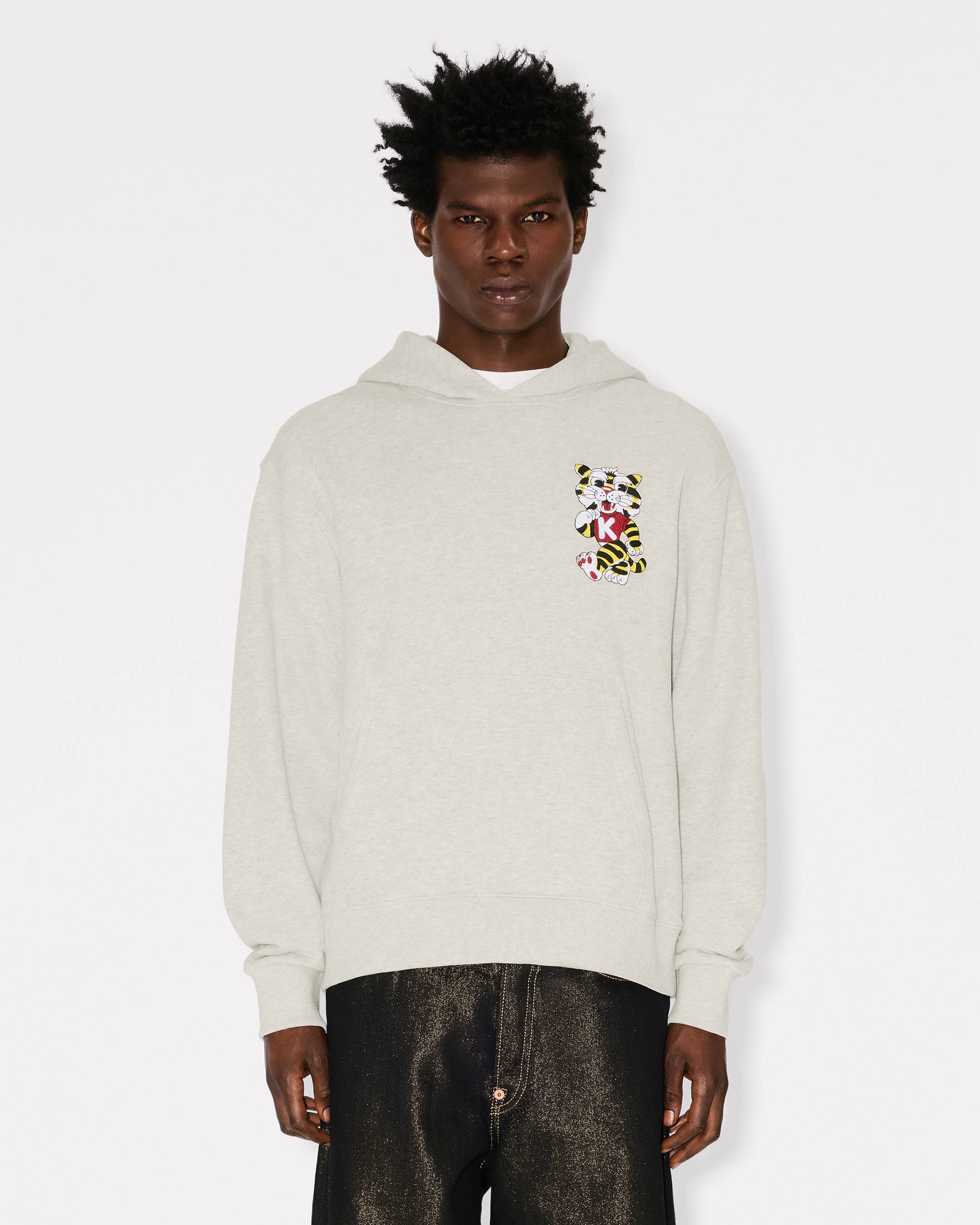 KENZO Wild Tiger' embroidered hoodie in cotton | KENZO