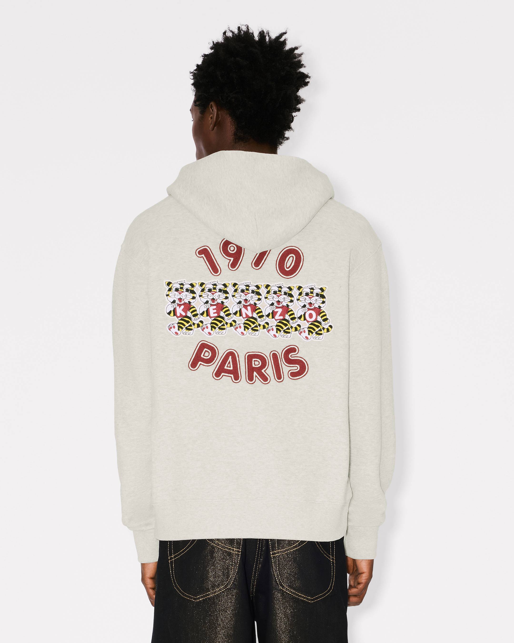 'KENZO Wild Tiger' embroidered hoodie in cotton