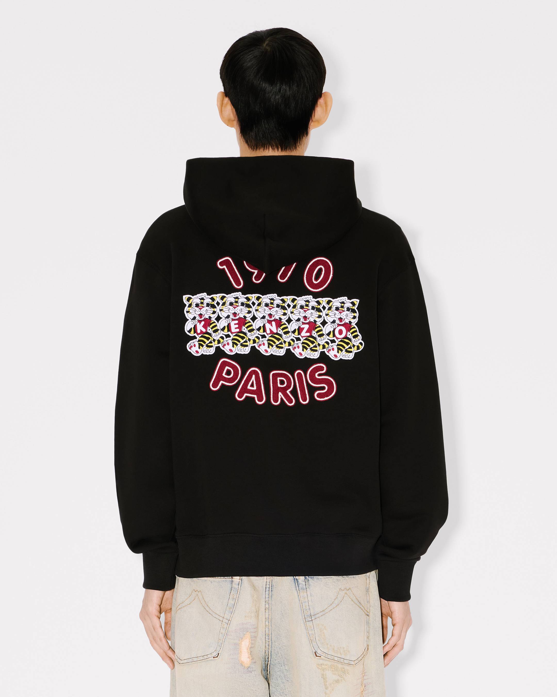 'KENZO Wild Tiger' embroidered hoodie in cotton