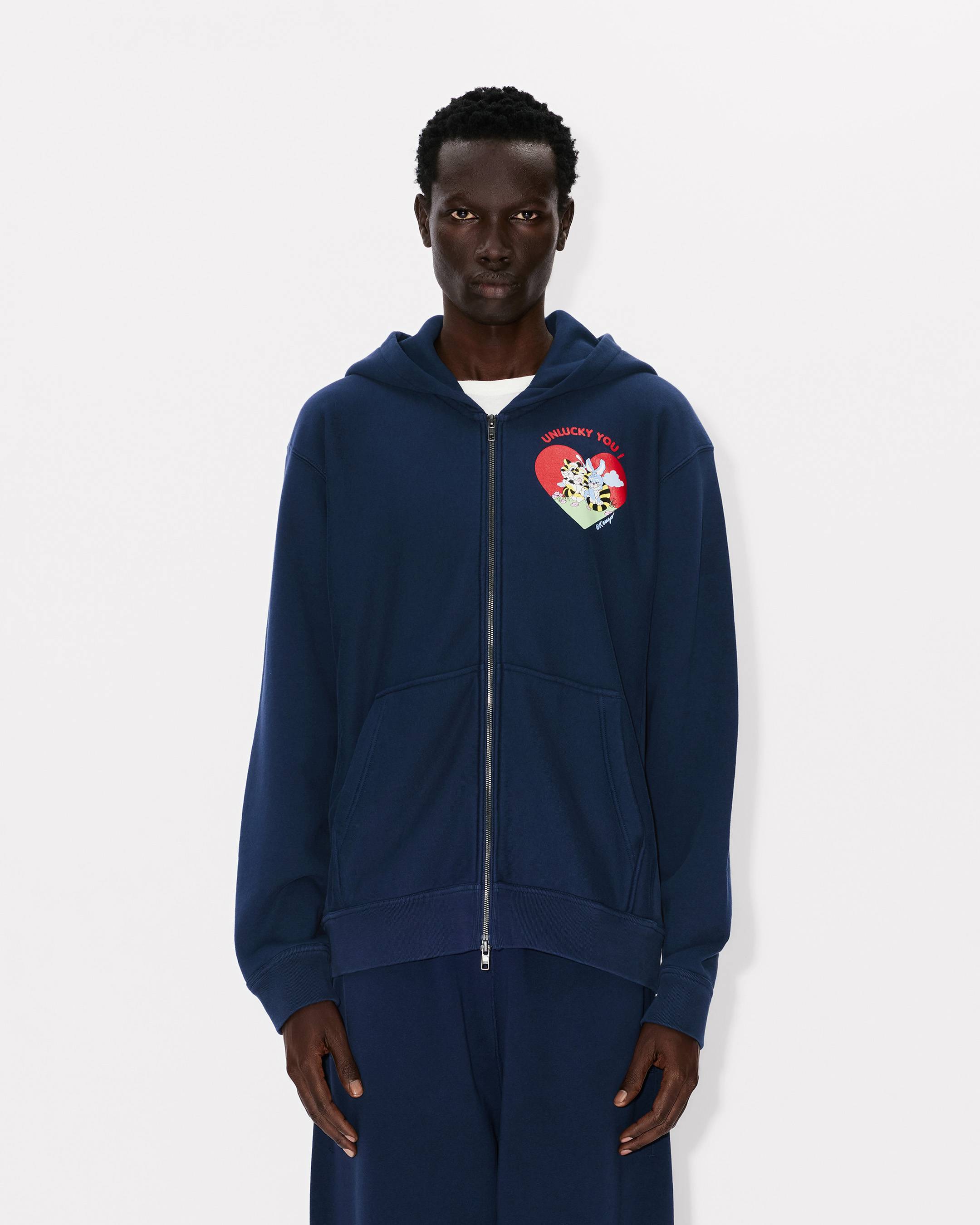 'KENZO Cartoon' zip up hoodie in cotton