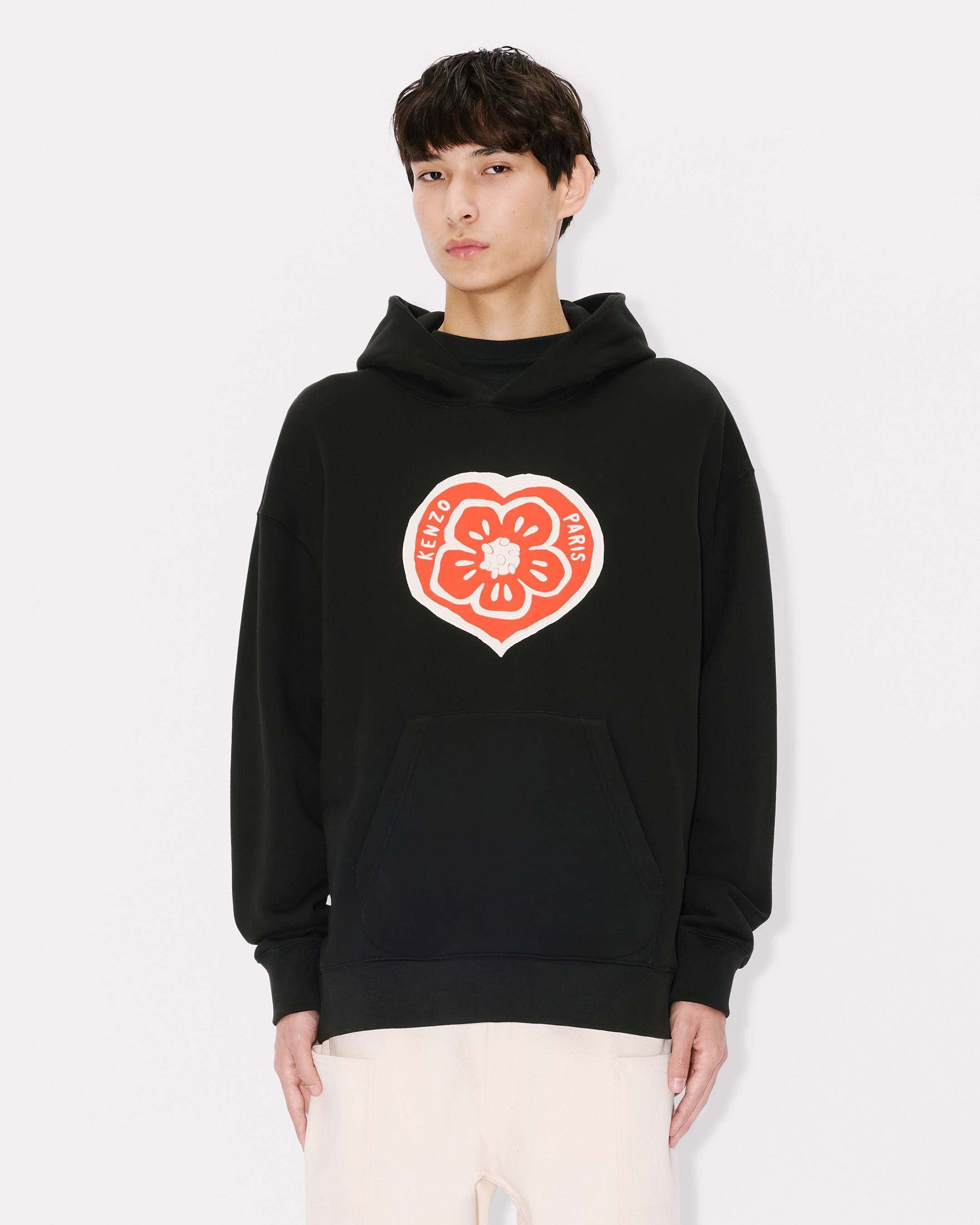 'KENZO Boke Heart' oversized hoodie in cotton