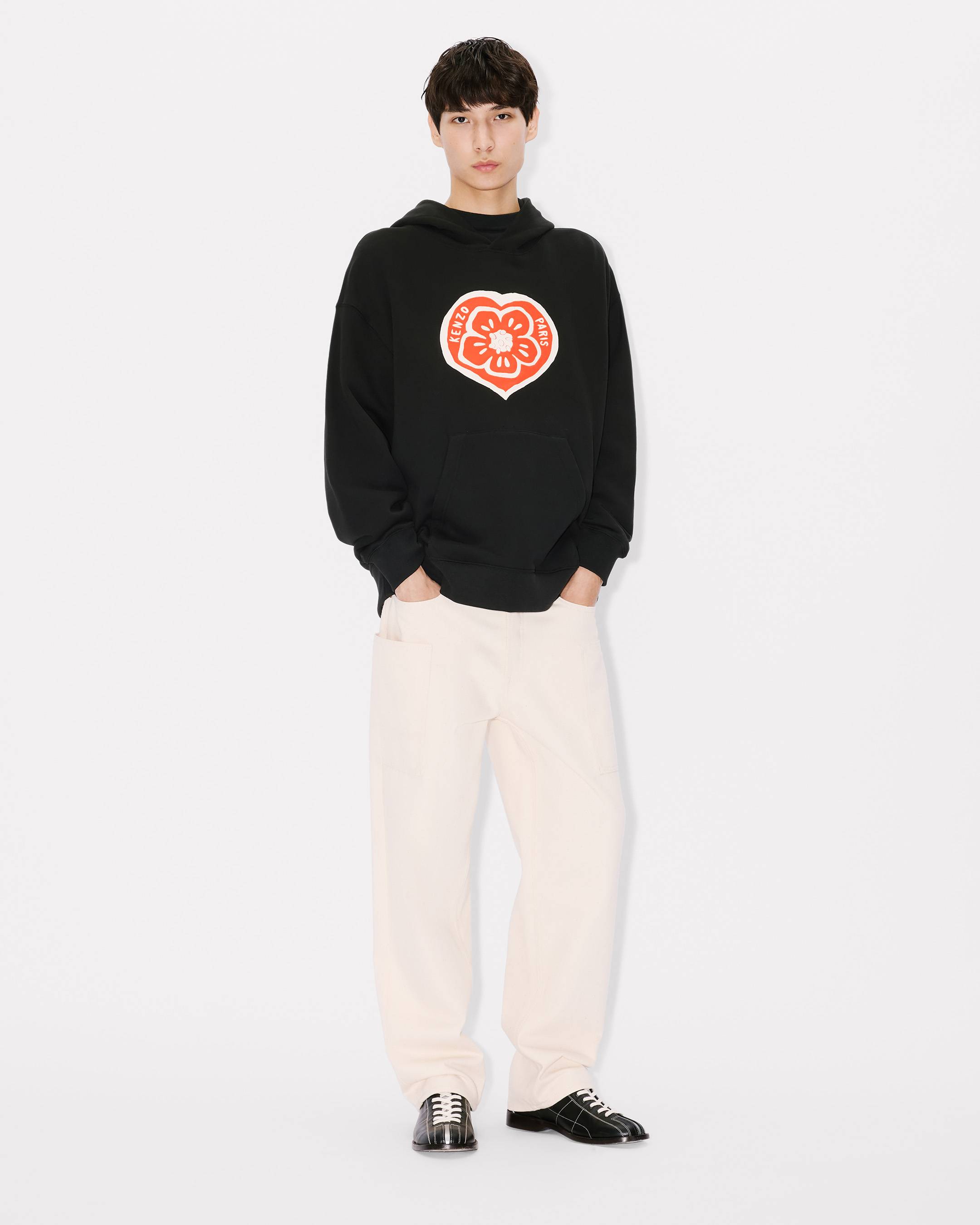 'KENZO Boke Heart' oversized hoodie in cotton