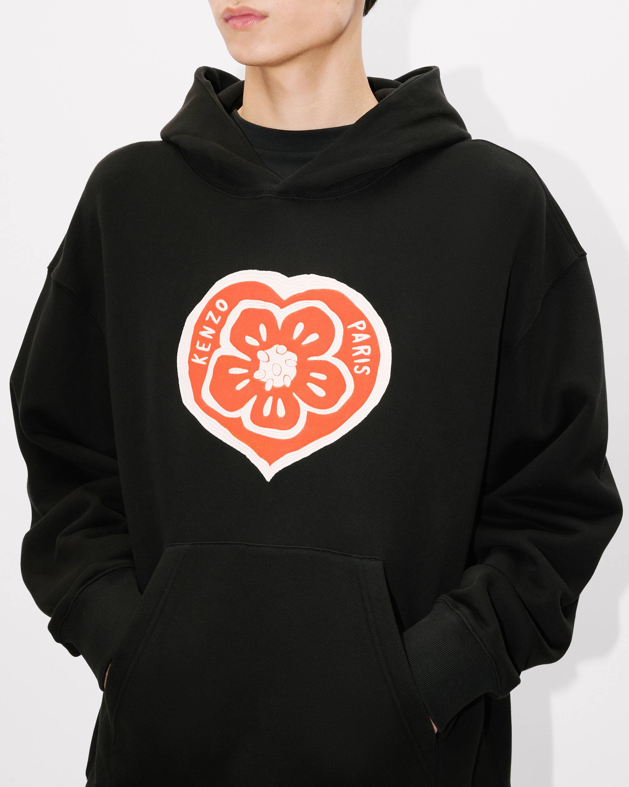 'KENZO Boke Heart' oversized hoodie in cotton