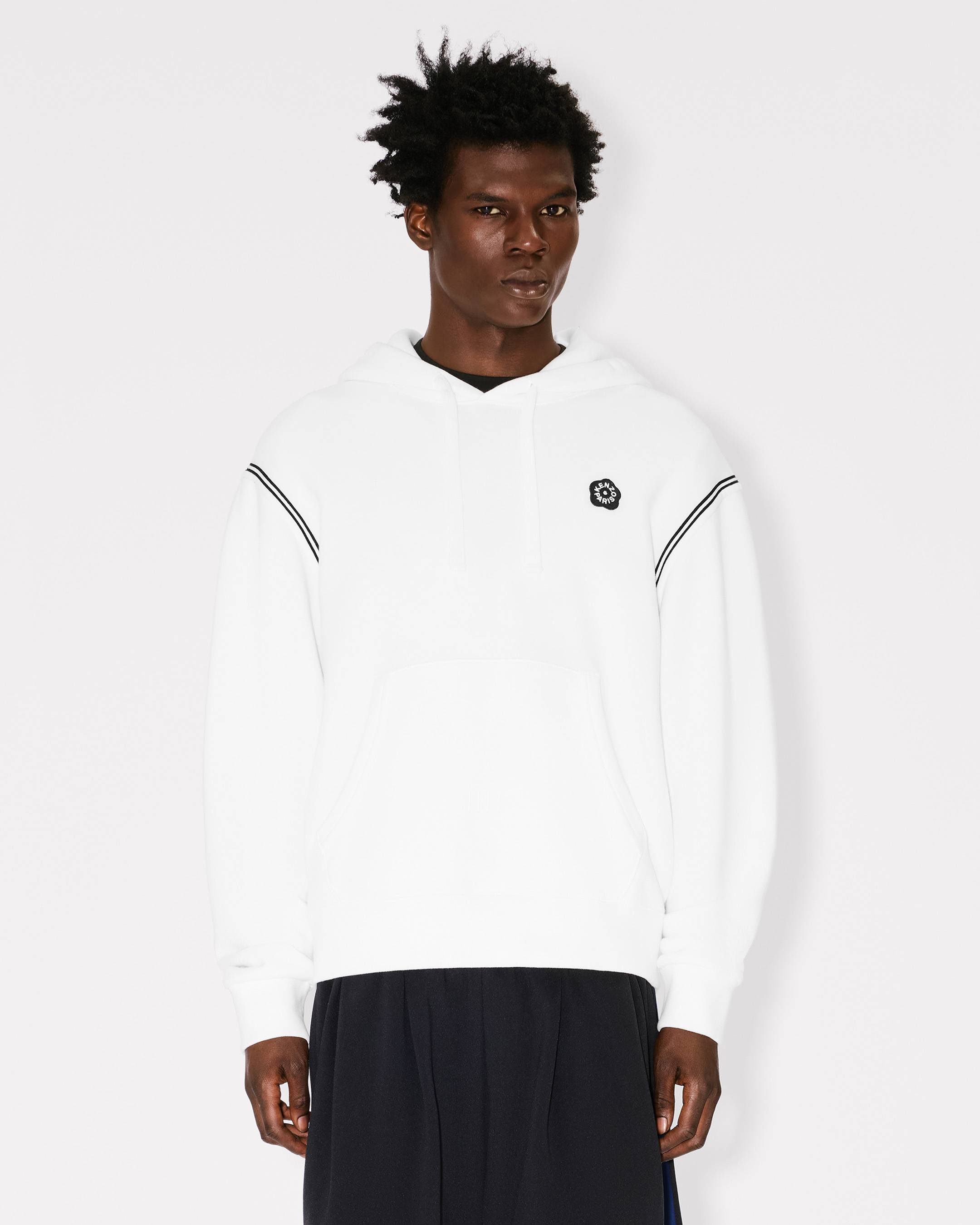 'Boke Flower 2.0' embroidered hoodie cotton