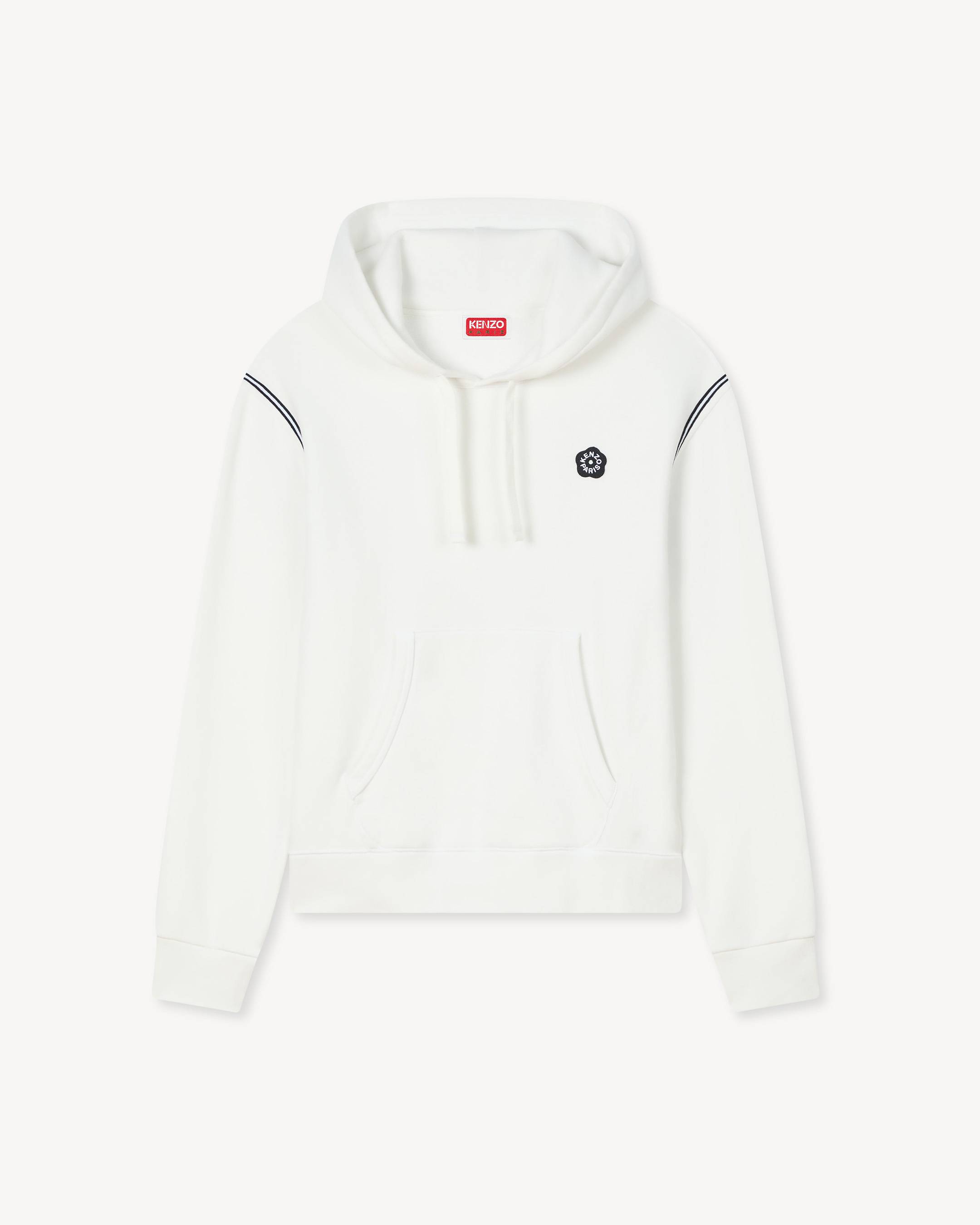 KENZO 'Boke Flower 2.0' Embroidered Hoodie , Man, Off White, Size Xs, Cotton