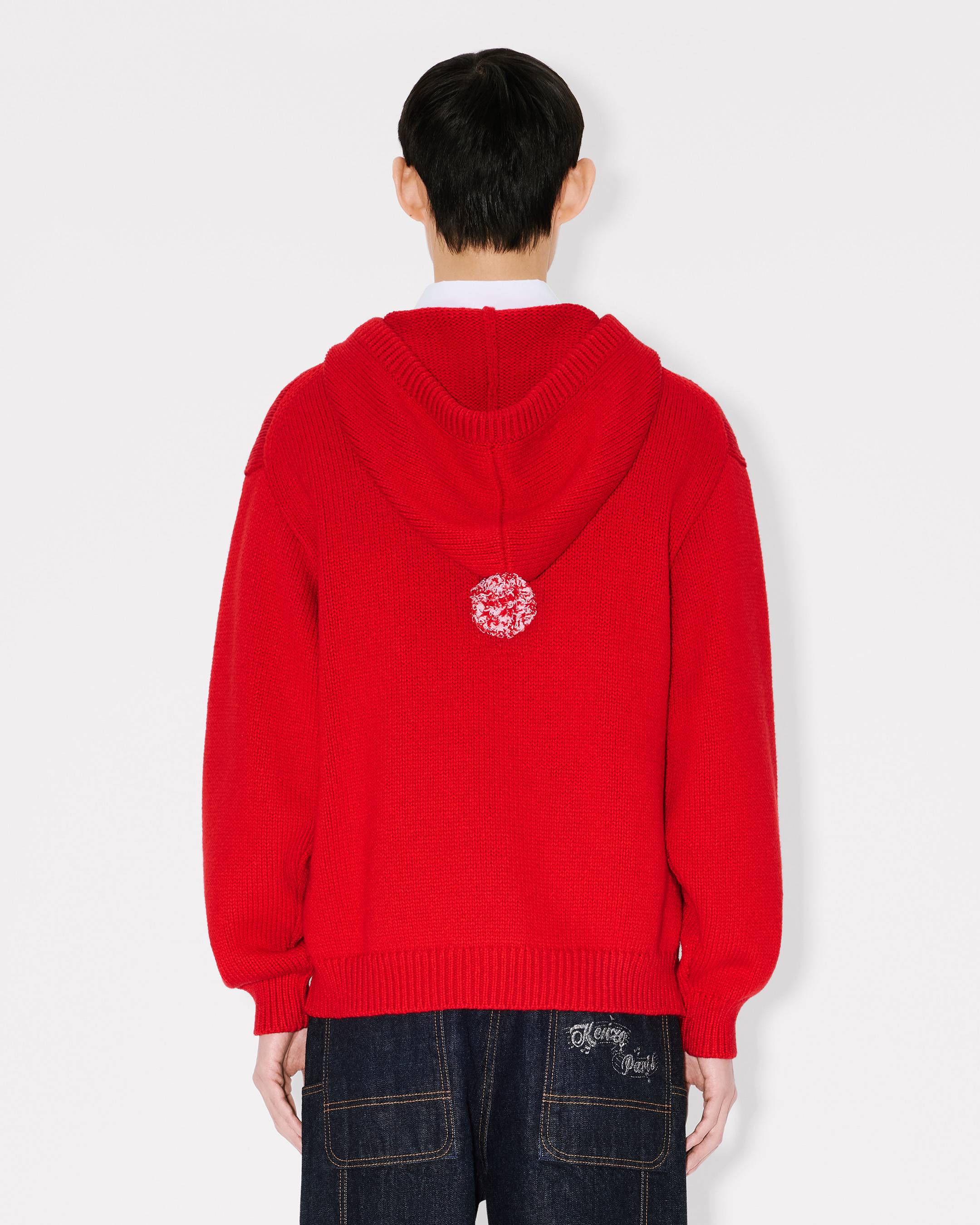 'KENZO Winter Holidays' embroidered hoodie in cotton and wool