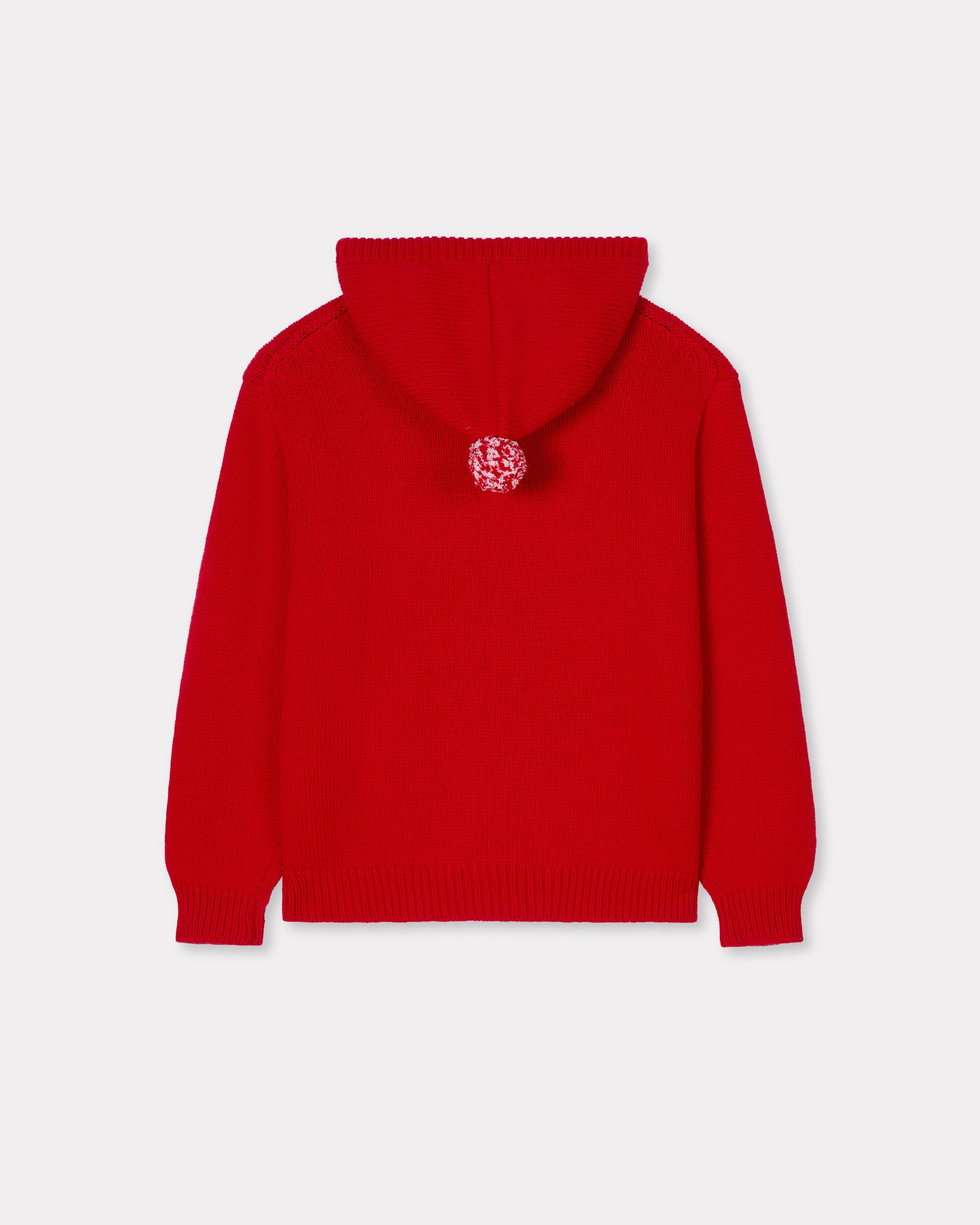 'KENZO Winter Holidays' embroidered hoodie in cotton and wool