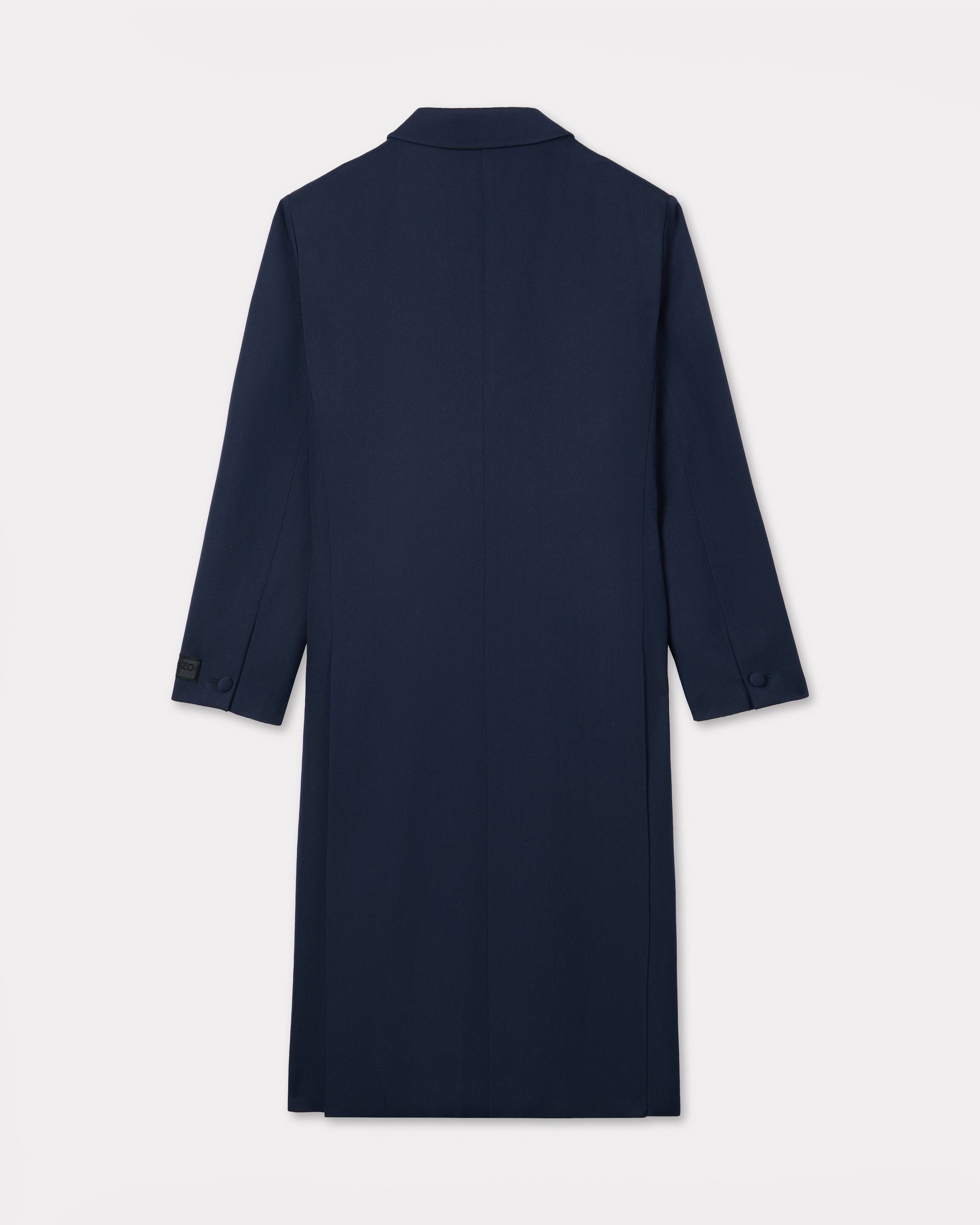 Taillierter Mantel mit Schalkragen aus Schurwolle