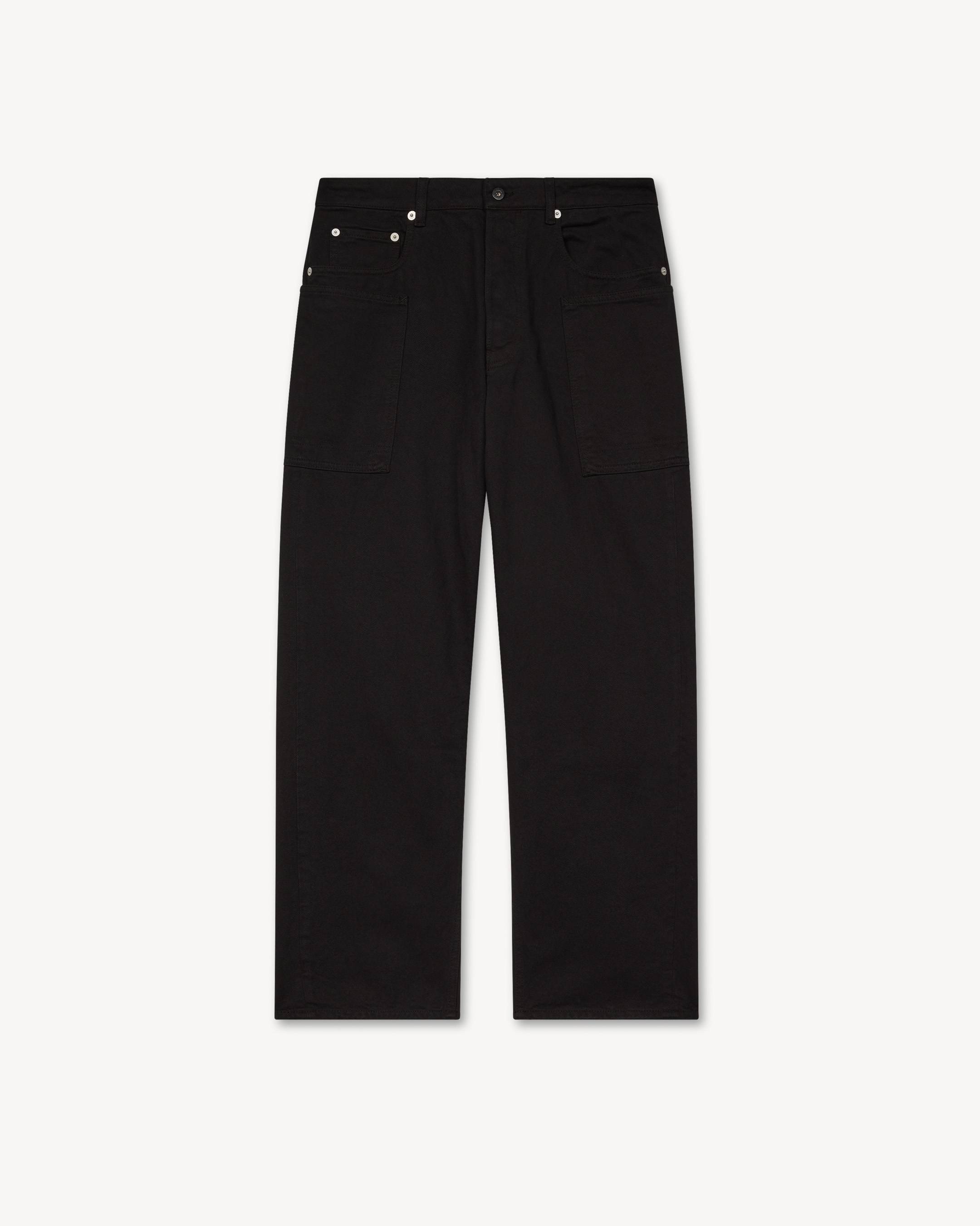 Jeans cargo monkey fit in denim giapponese