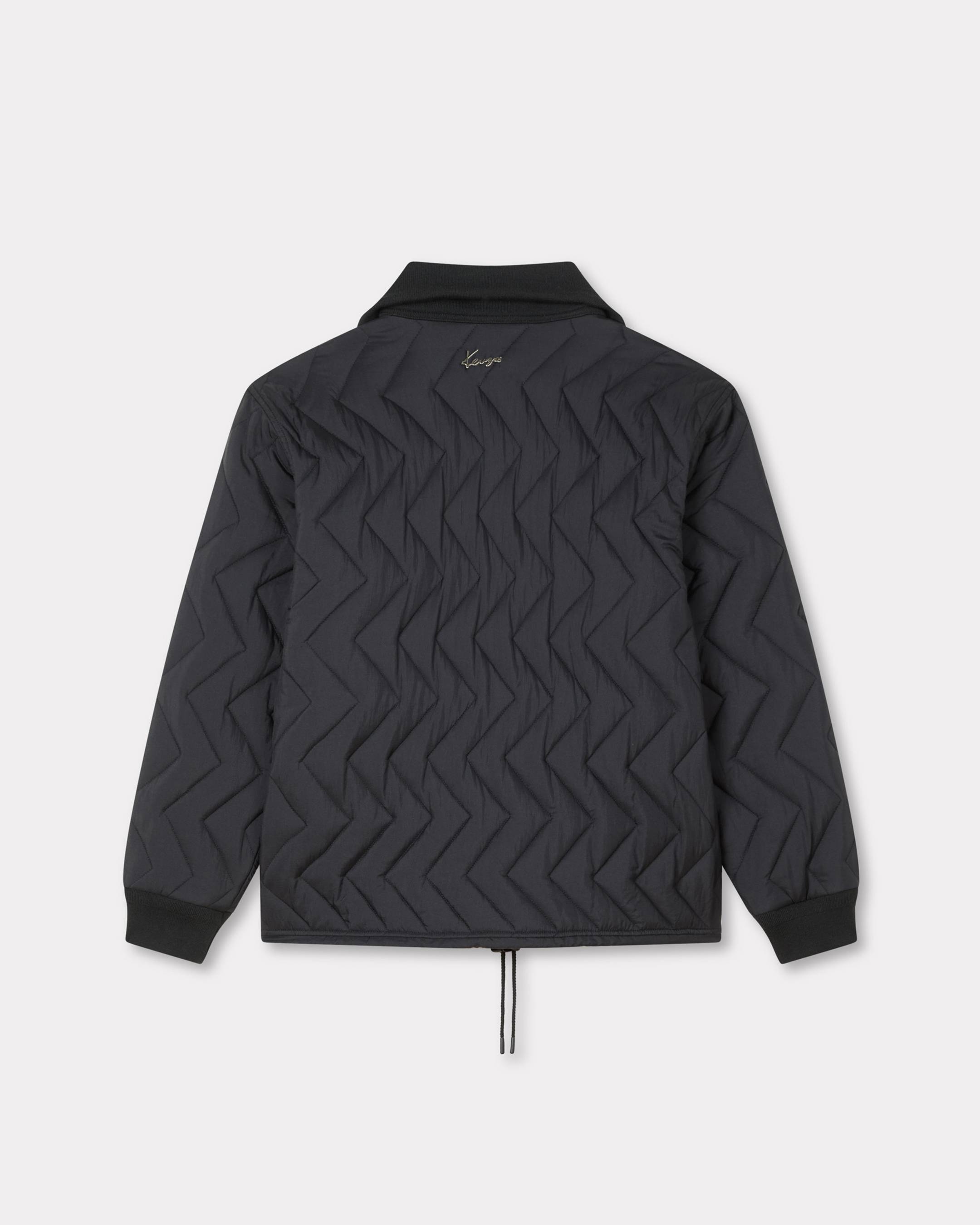 KENZO ' Winter Holidays' Quilted Jacket, Man, Black, Size Xxl, Nylon