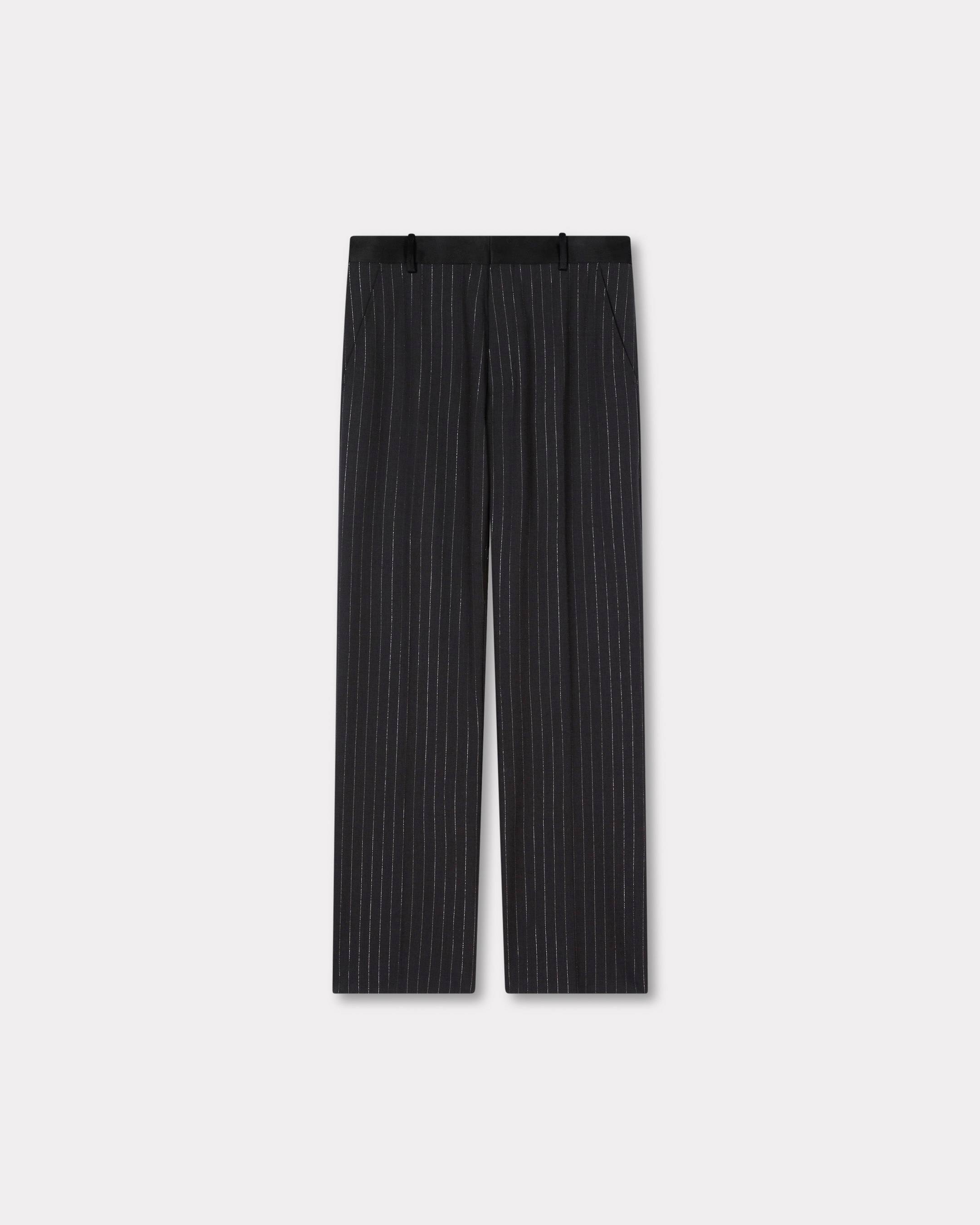 KENZO 'Kenzo Stripes' Straight Tailored Pants Anthracite- Mens - Size 42