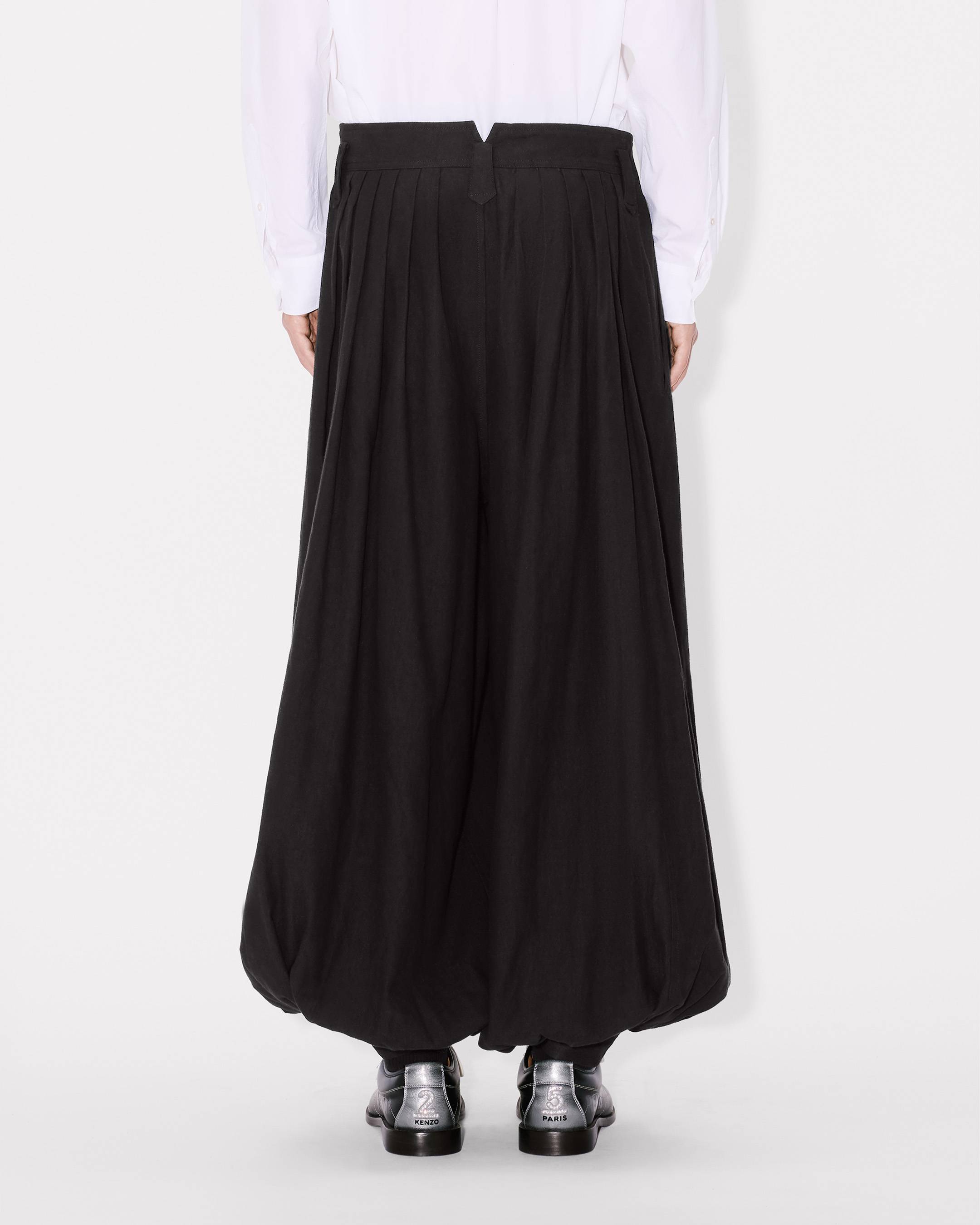 Pantalon ballon en coton et chanvre