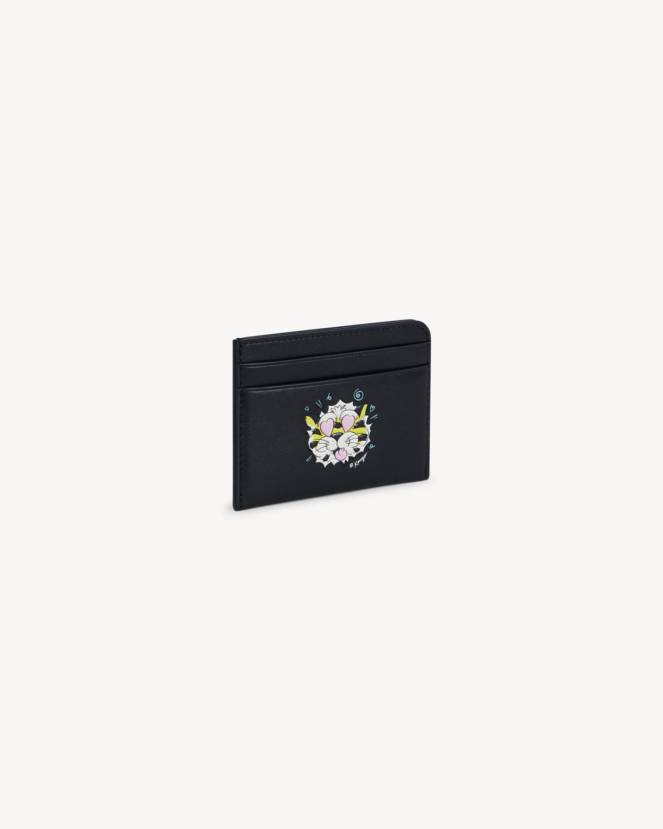 KENZO Wild Tiger' card holder in leather | KENZO KENZO Wild Tiger' card holder in leather | KENZO