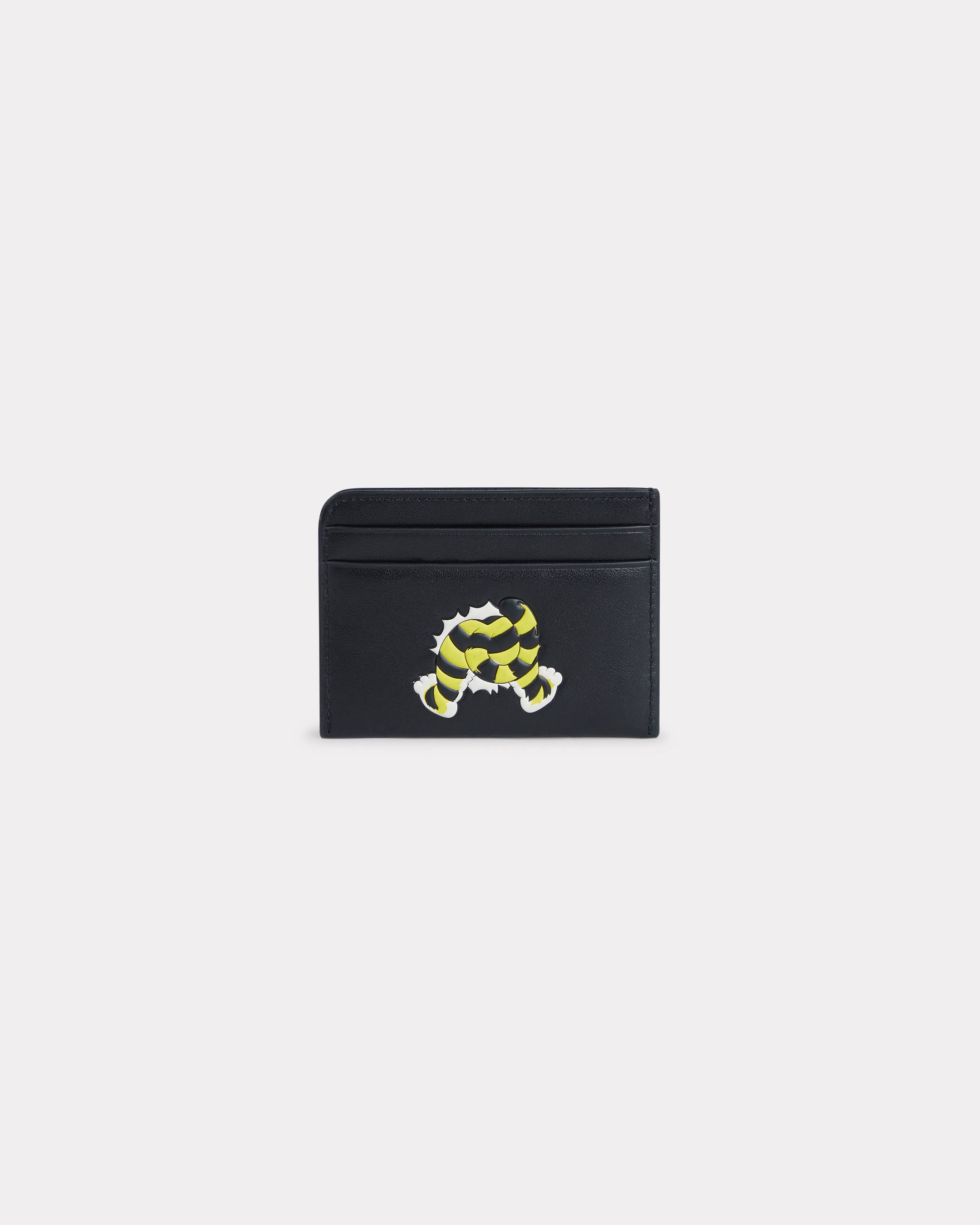 'KENZO Wild Tiger' card holder in leather