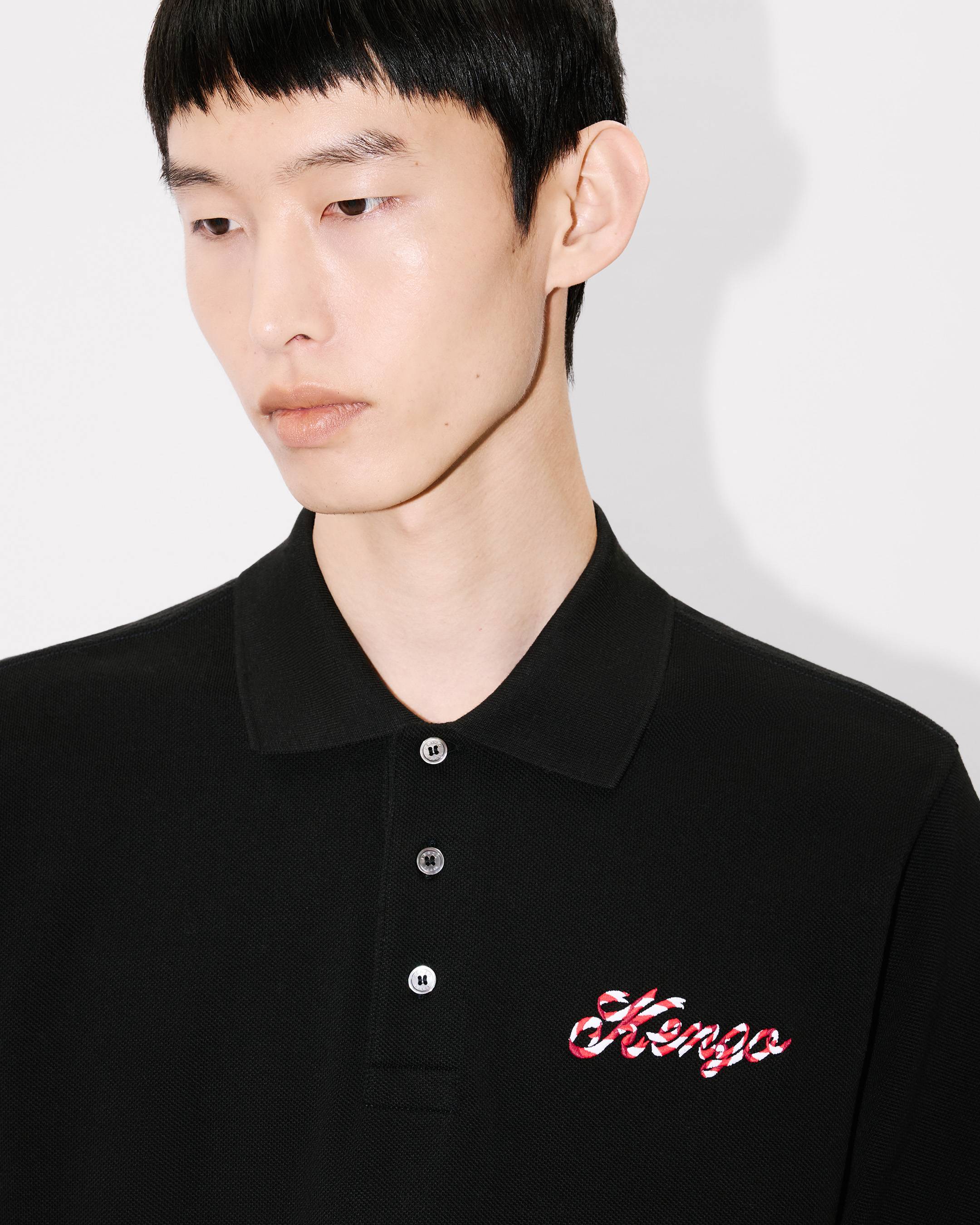 Polo slim bordado de algodón 'KENZO Winter Holidays'
