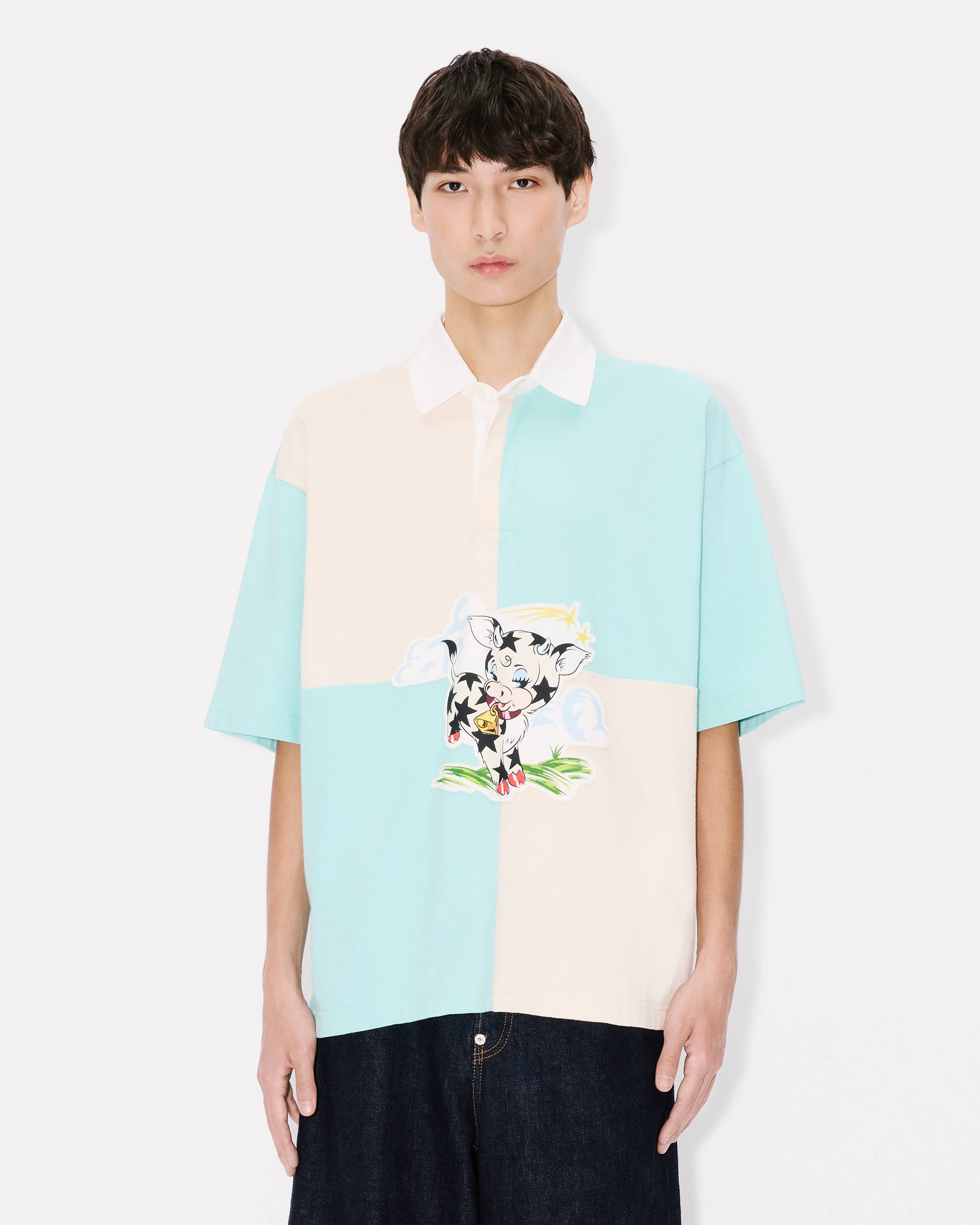 'KENZO Cartoon' relax polo in heavy cotton