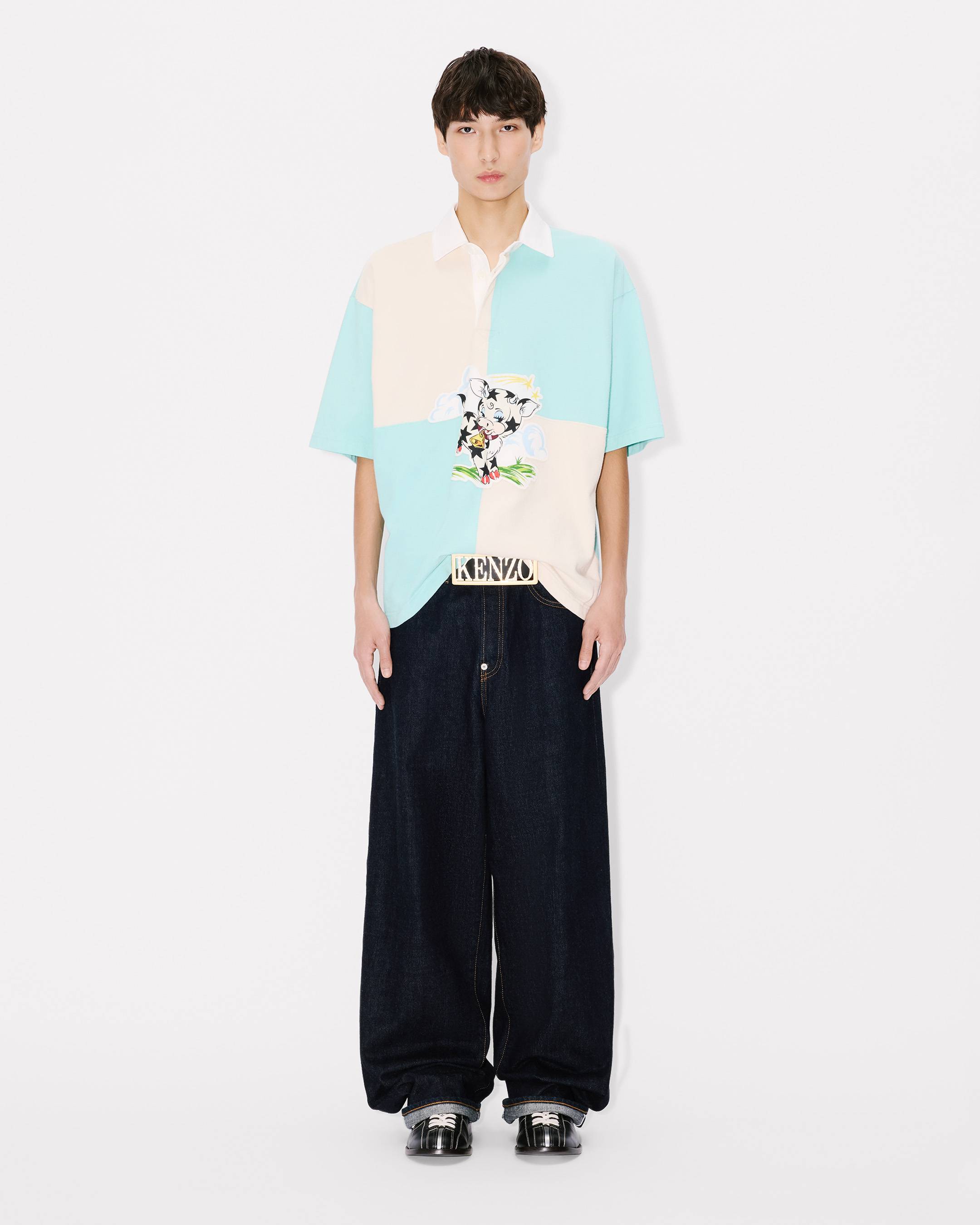 'KENZO Cartoon' relax polo in heavy cotton