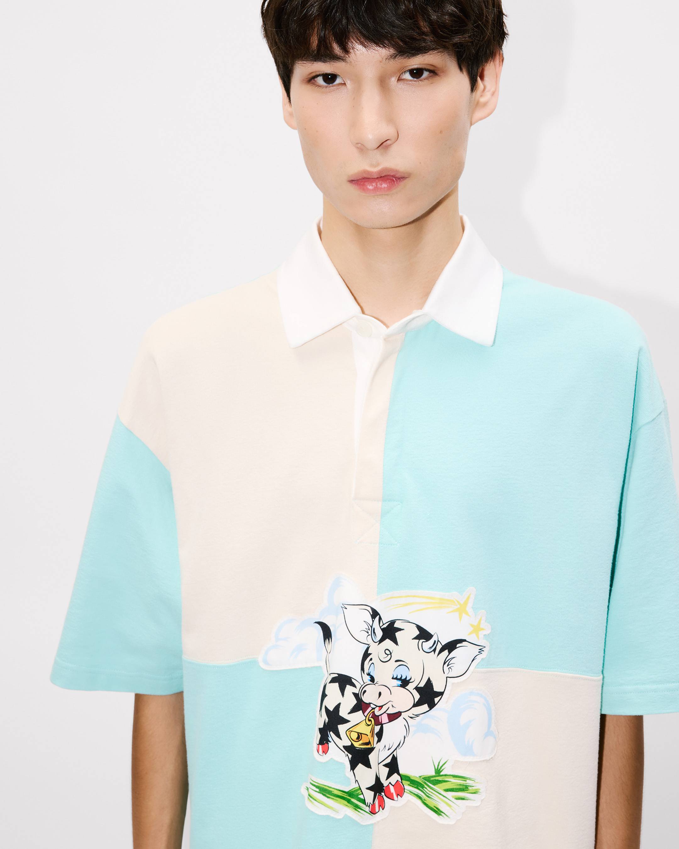 'KENZO Cartoon' relax polo in heavy cotton