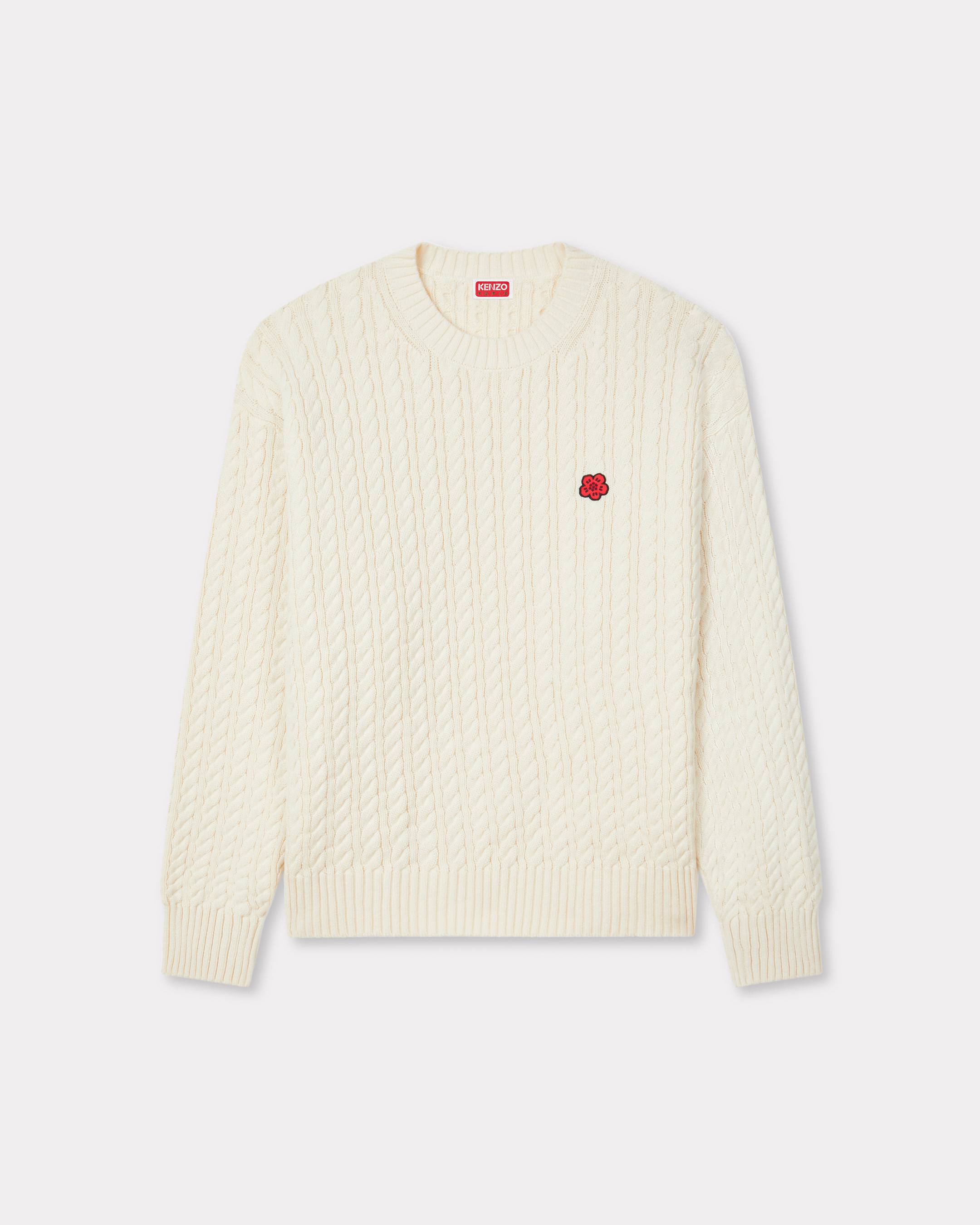 'Boke Flower' knit jumper cotton wool