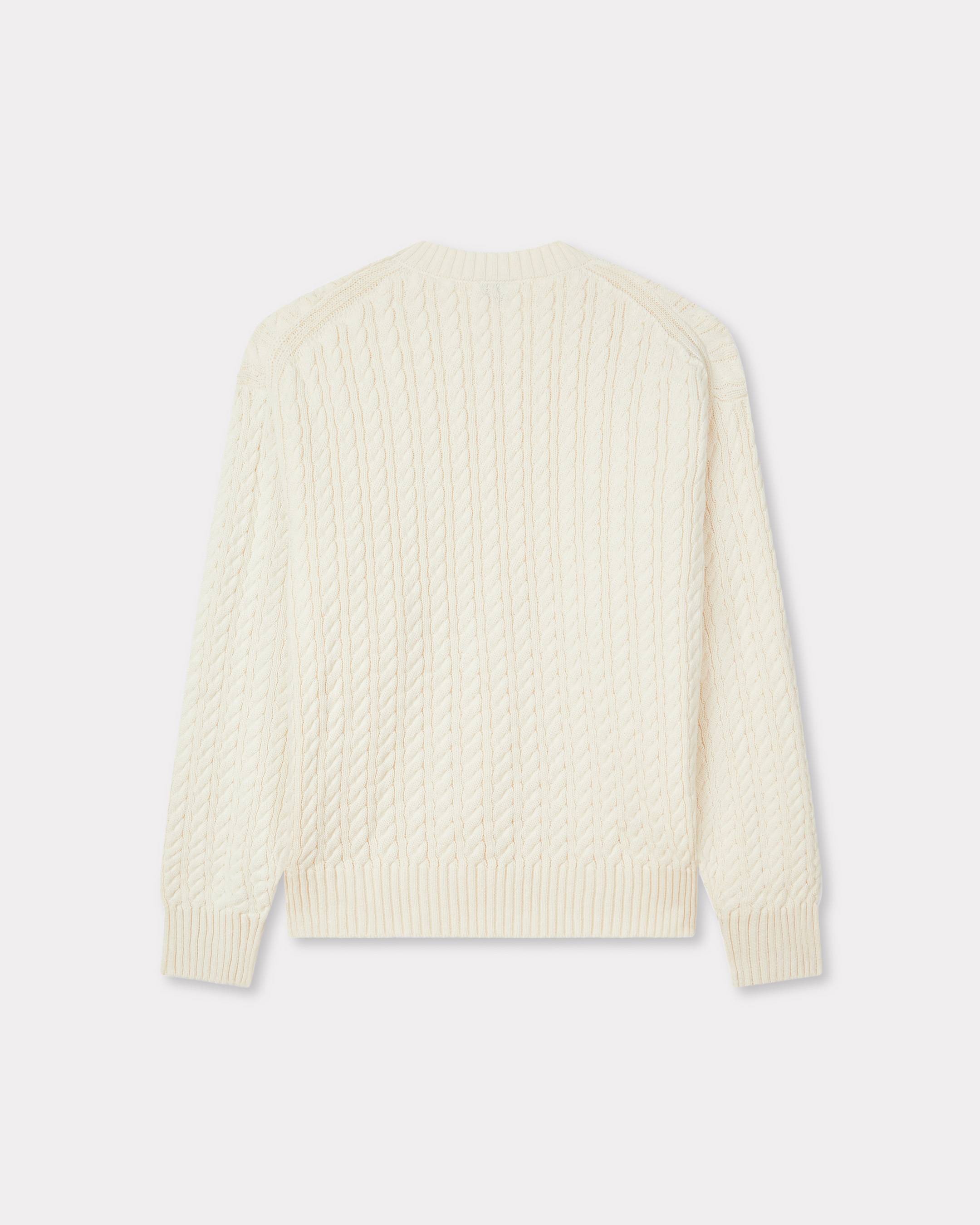'Boke Flower' knit jumper in cotton wool