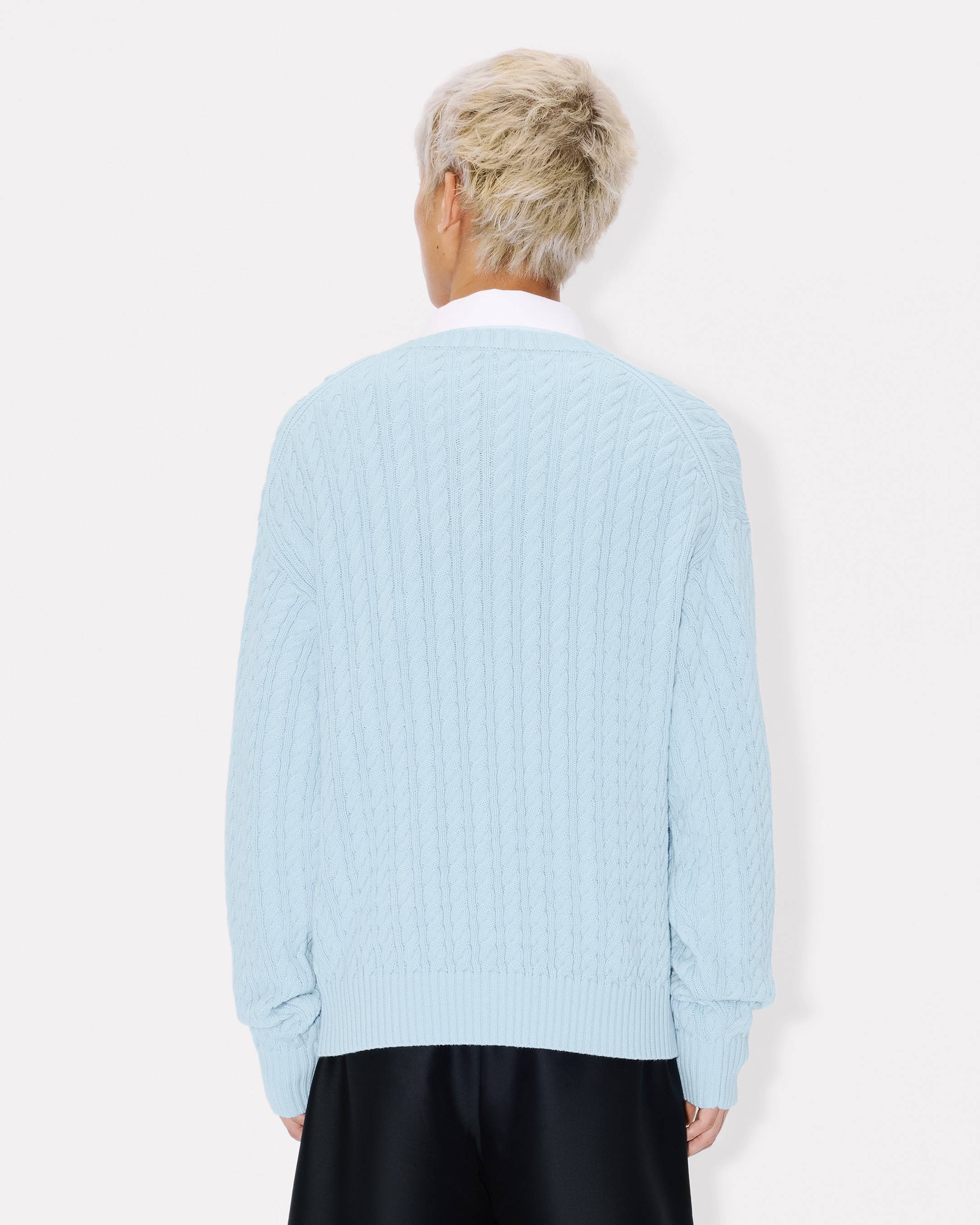 'Boke Flower' knit jumper in cotton wool