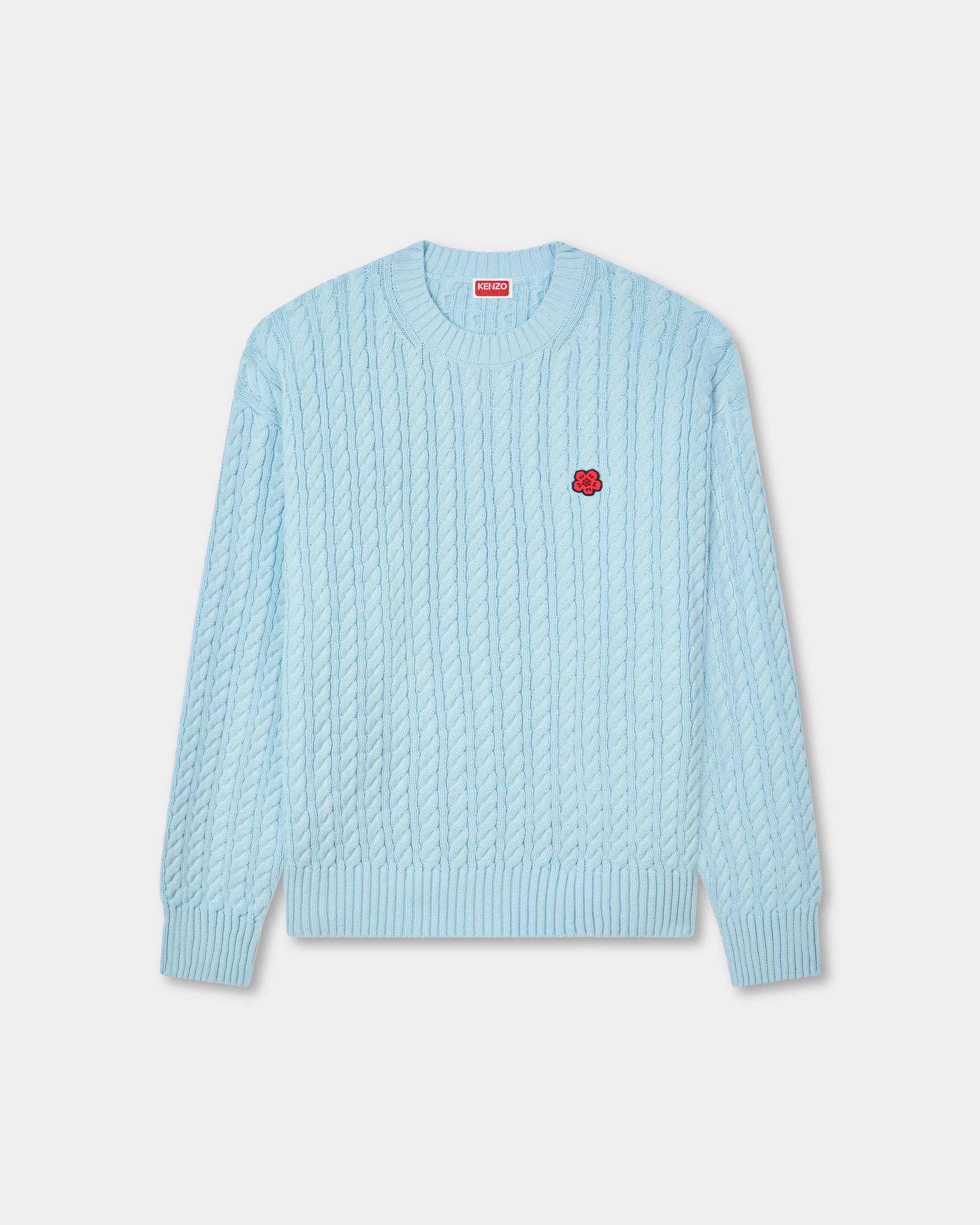 'Boke Flower' knit jumper in cotton wool