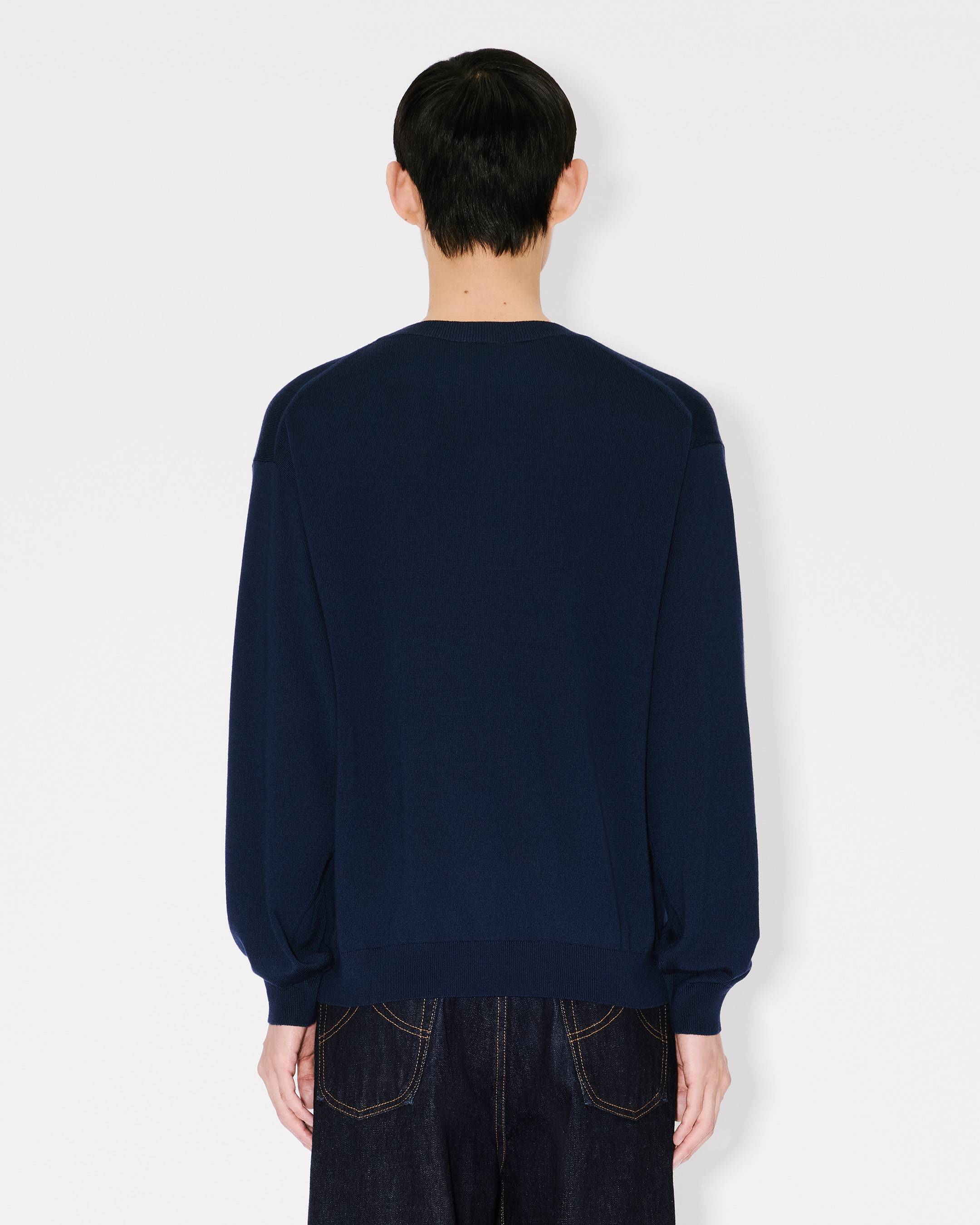 'Boke Flower' embroidered jumper in merino wool