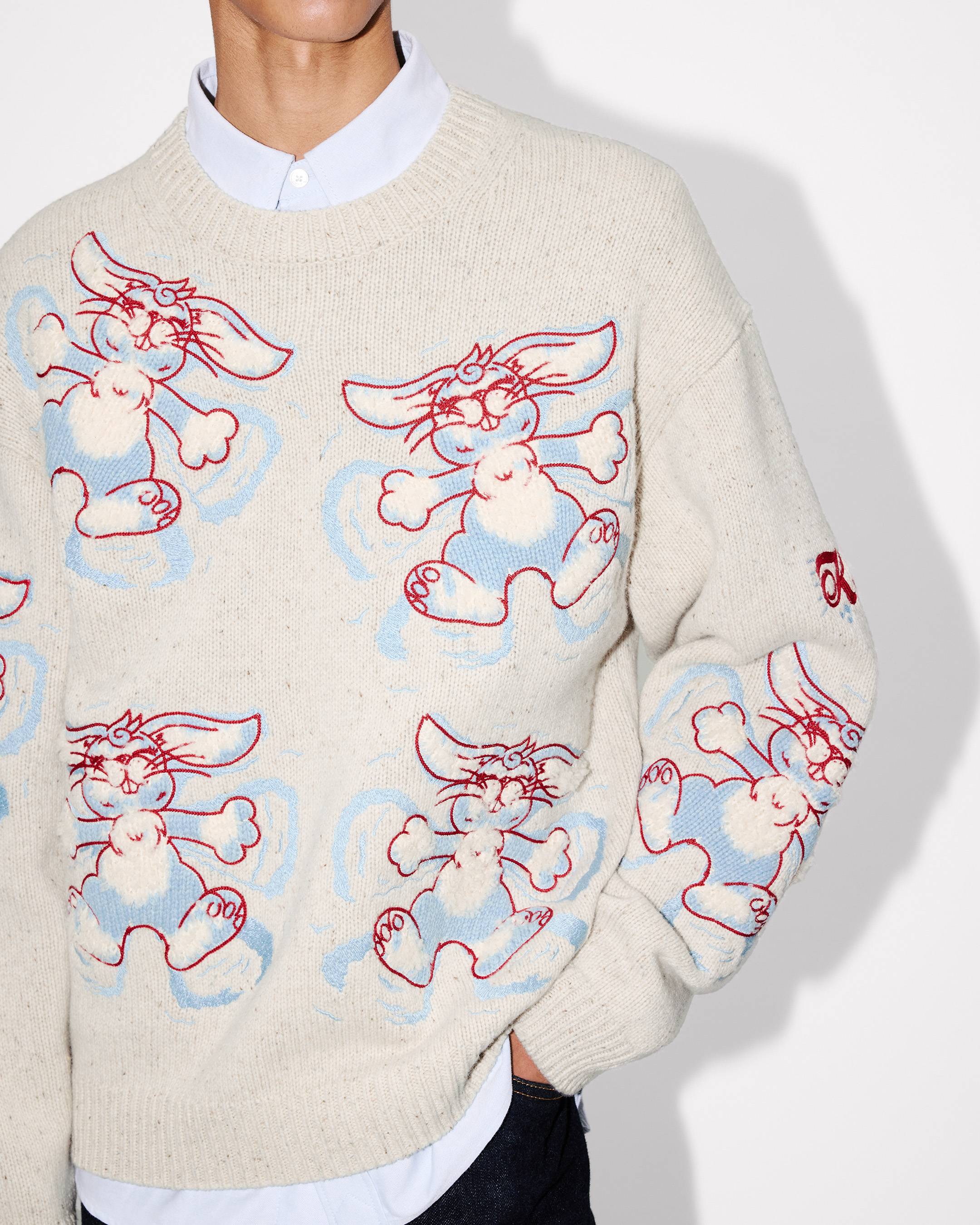 KENZO Winter Holidays' embroidered jumper in wool | Men's | KENZO