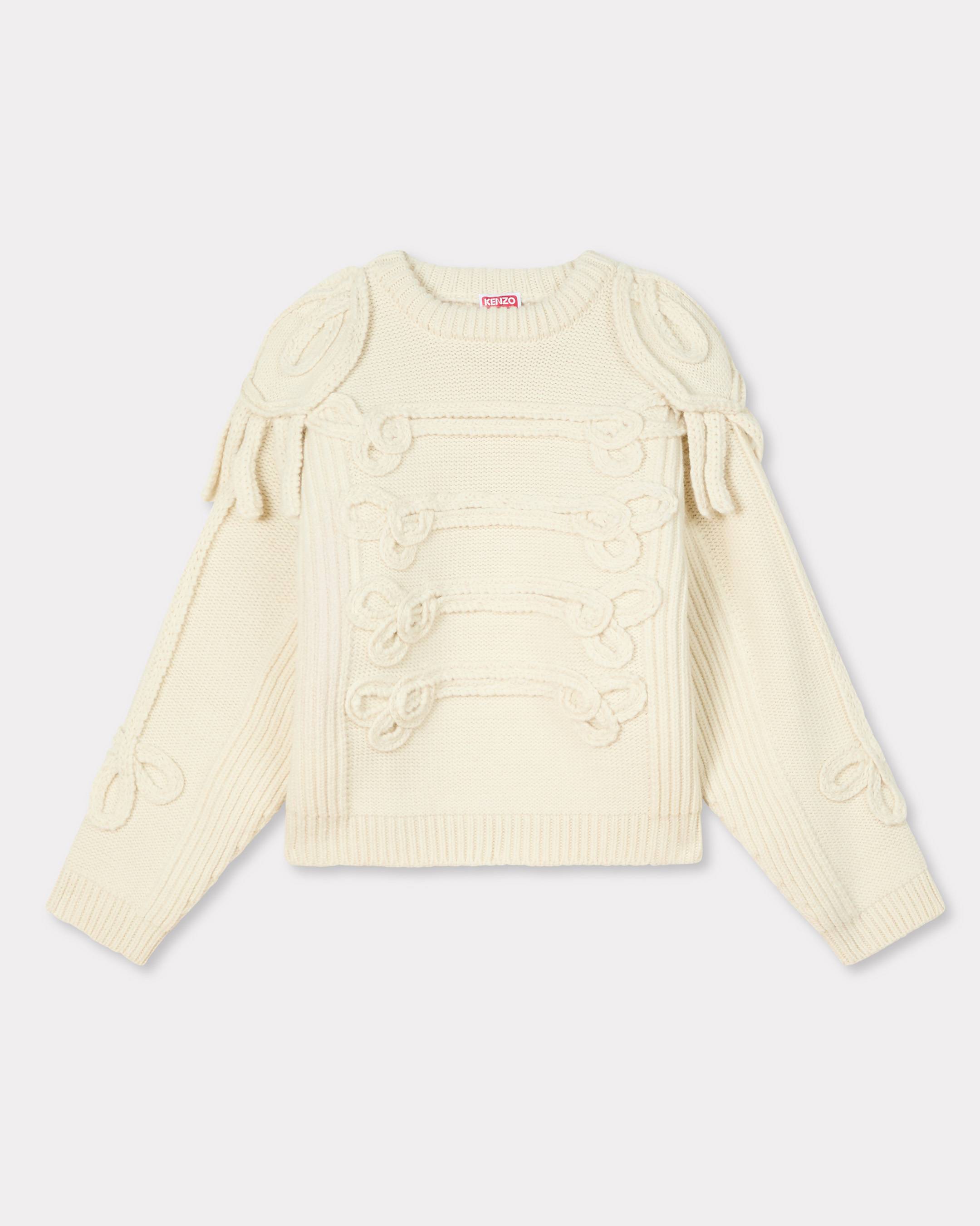 Fisherman elevated jumper in wool alpaca