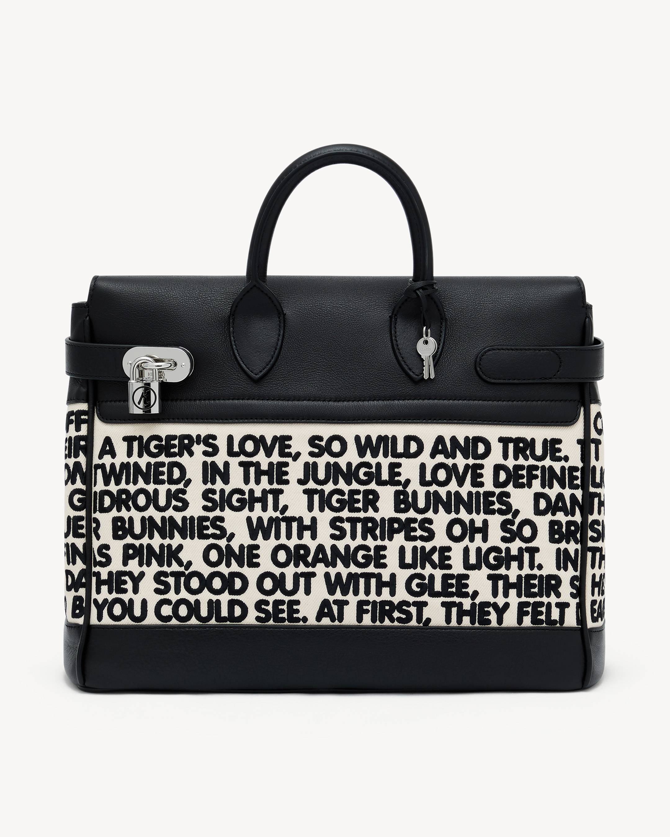 KENZO Holdall' bag in canvas and leather | KENZO