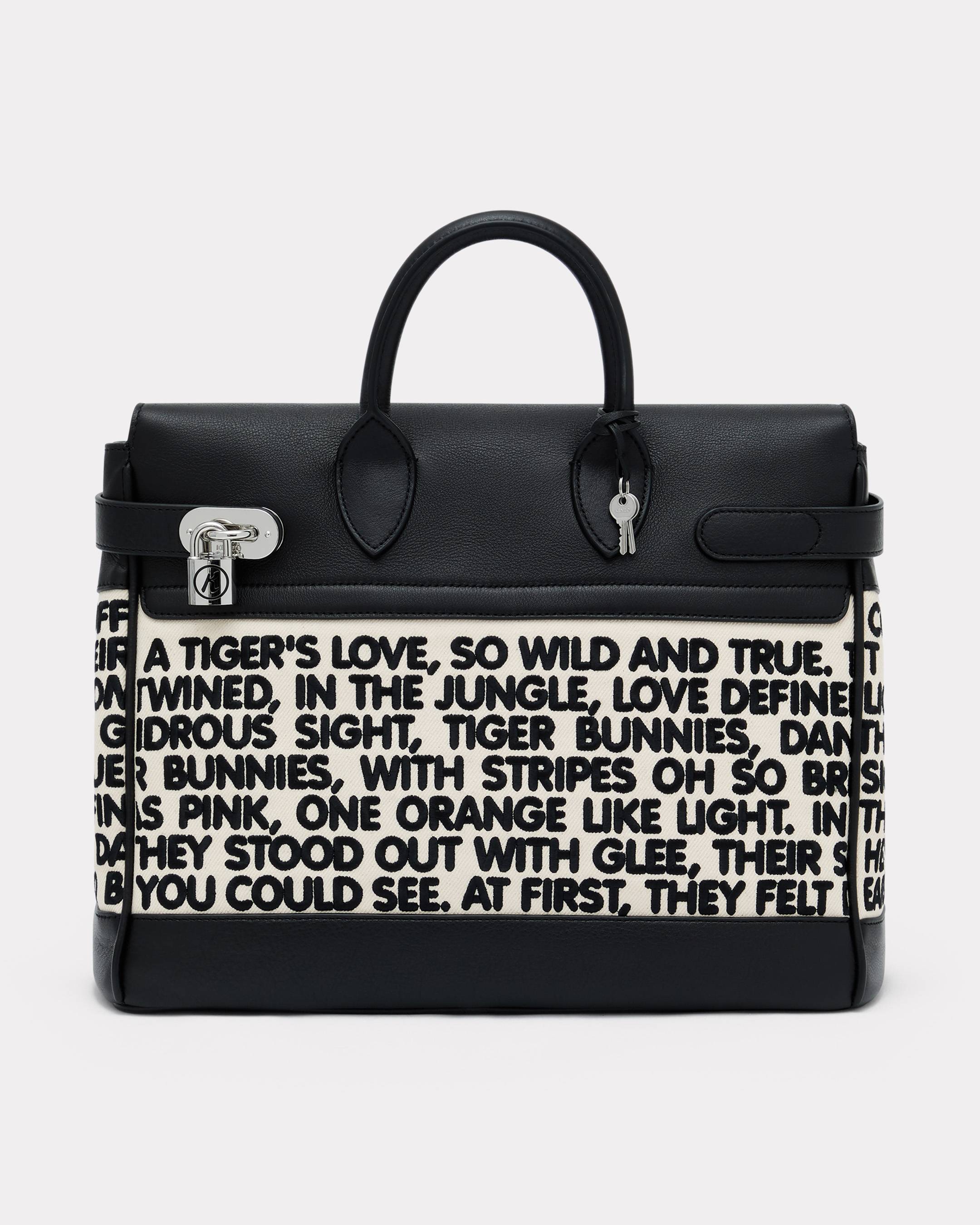 Borsa 'KENZO Holdall' in canvas e pelle