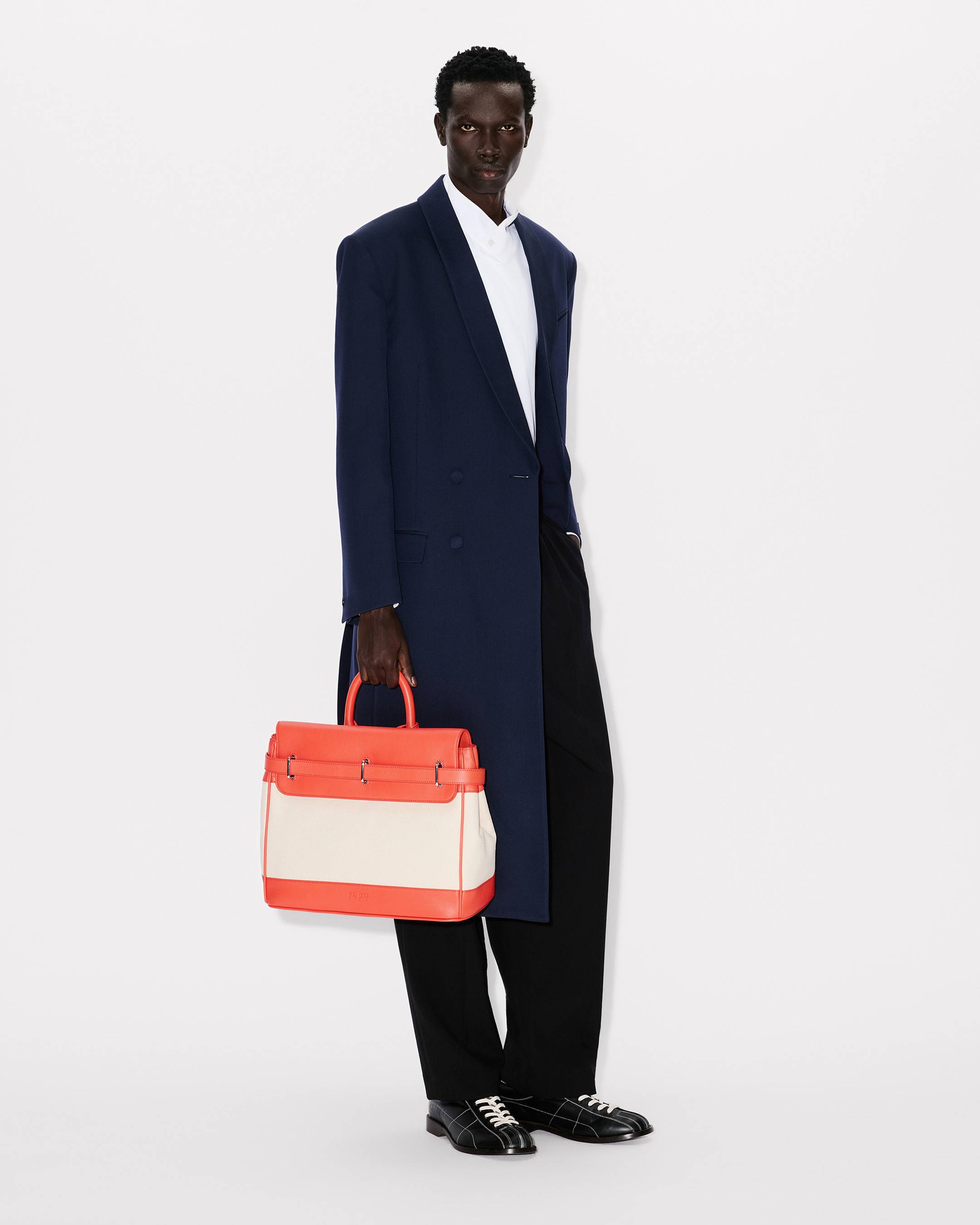 Bolso 'KENZO Holdall' de lona y cuero