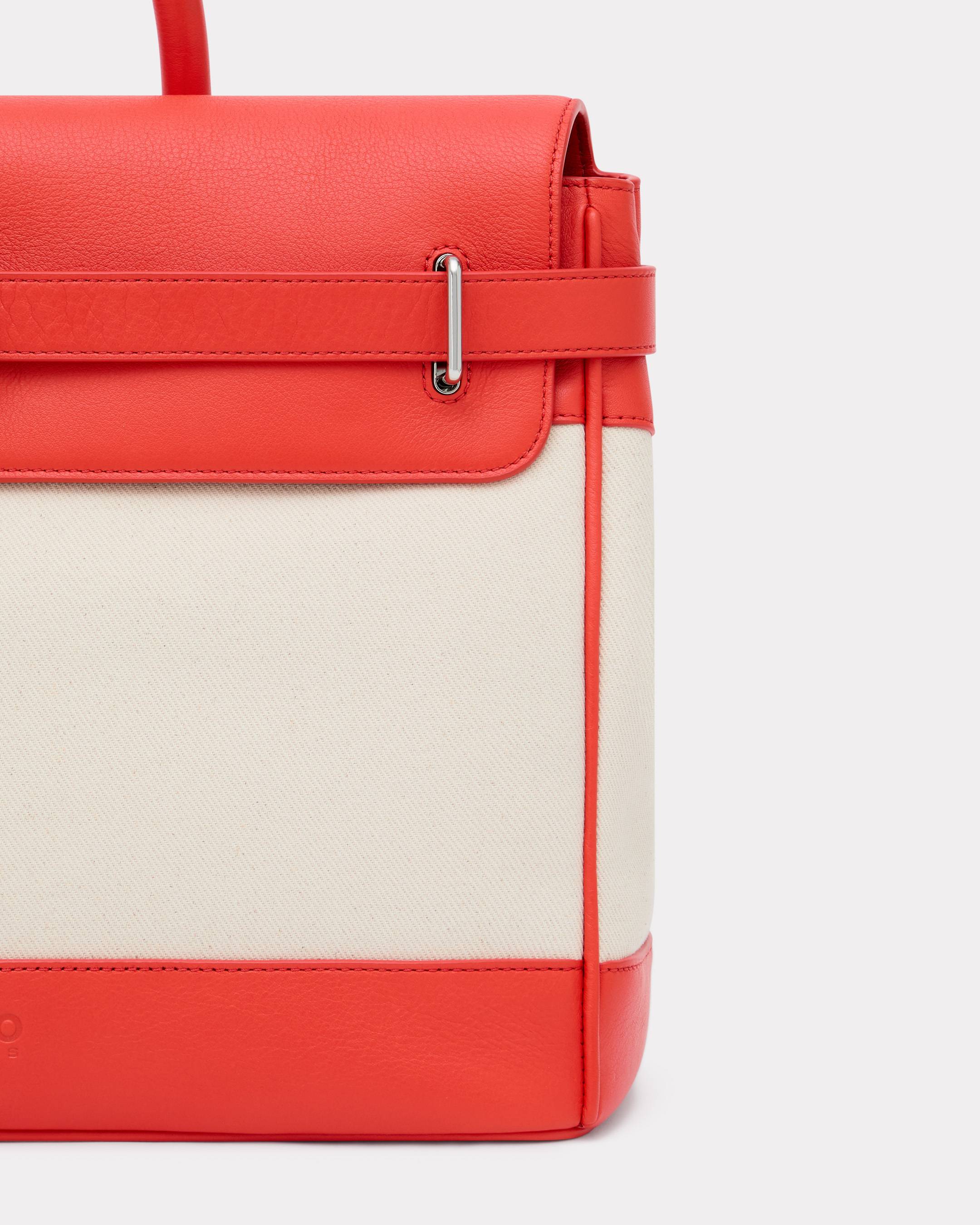 'KENZO Holdall' bag in canvas and leather