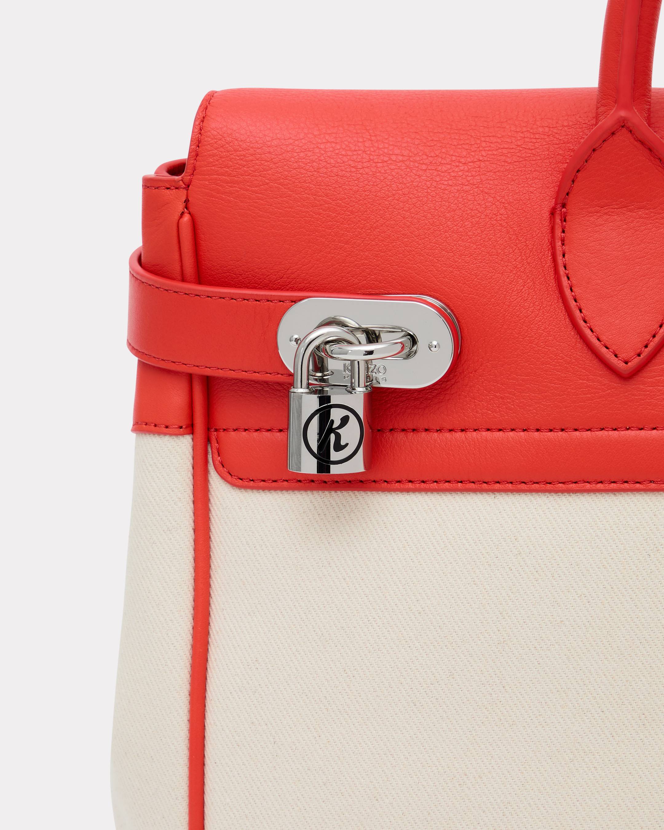 'KENZO Holdall' bag in canvas and leather