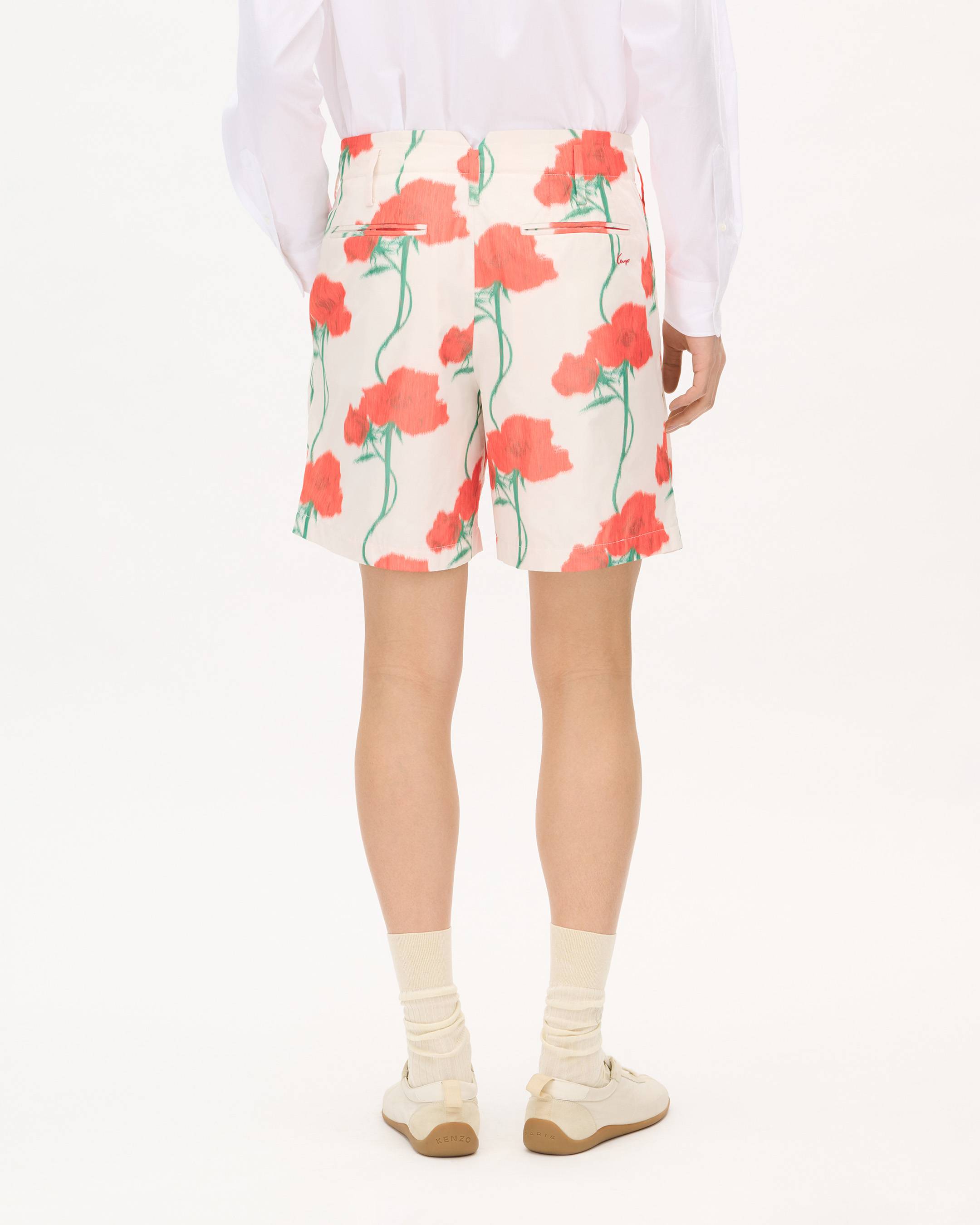 'KENZO Archive Rose' テーラード ショートパンツ イン テクニカル タフタ