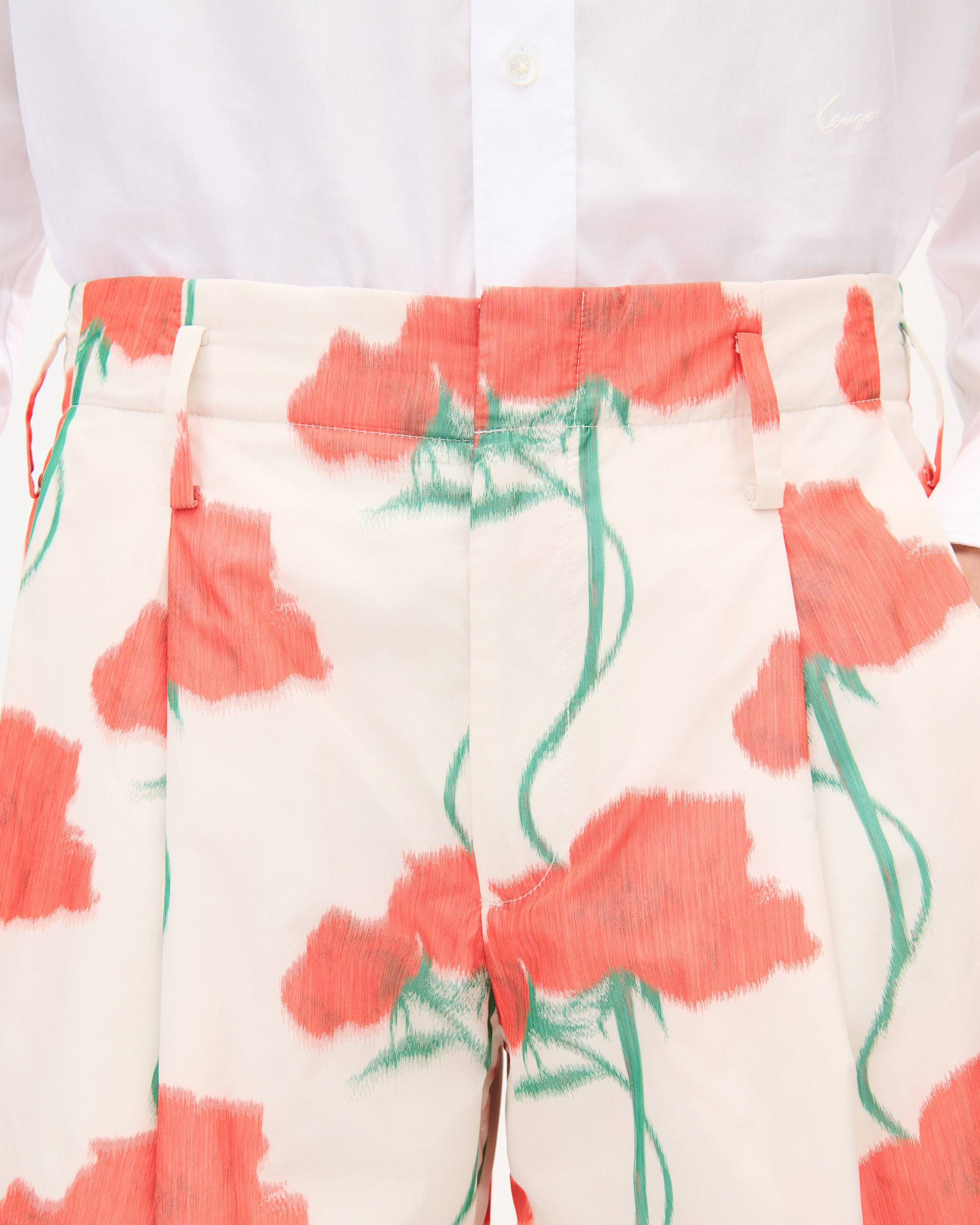 'KENZO Archive Rose' テーラード ショートパンツ イン テクニカル タフタ