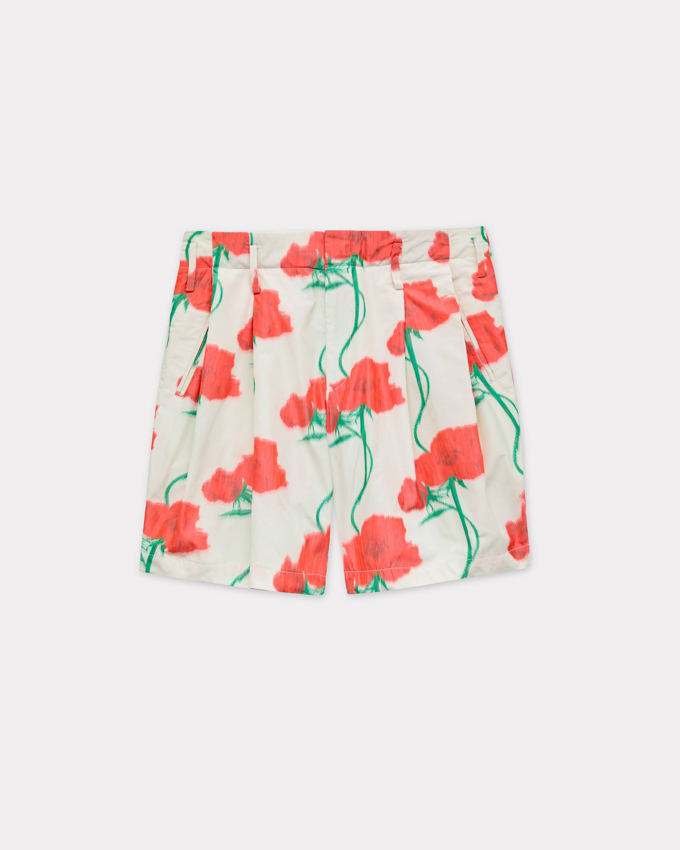 'KENZO Archive Rose' tailored shorts in technical taffeta