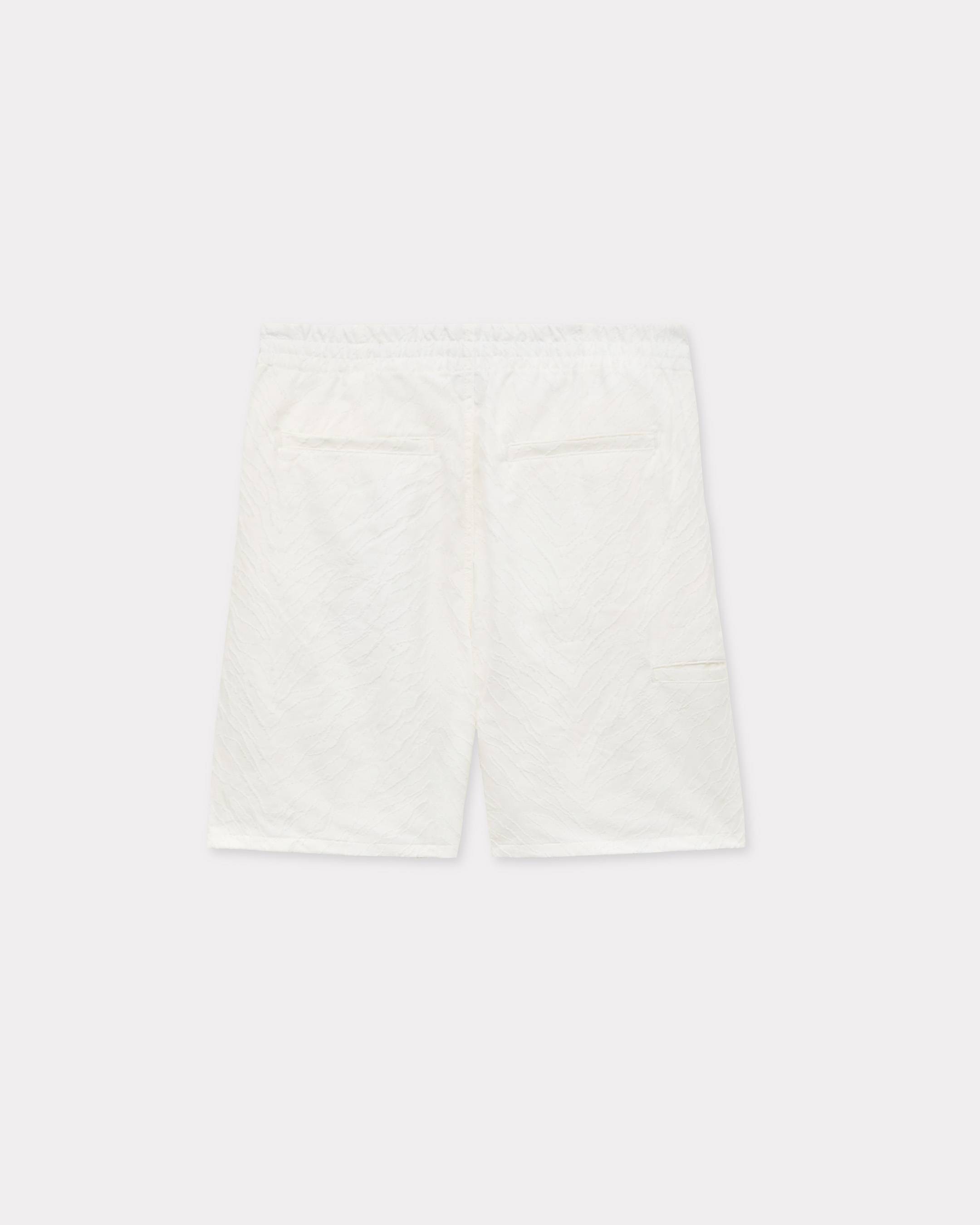 'KENZO Tiger' elasticated shorts in cotton jacquard
