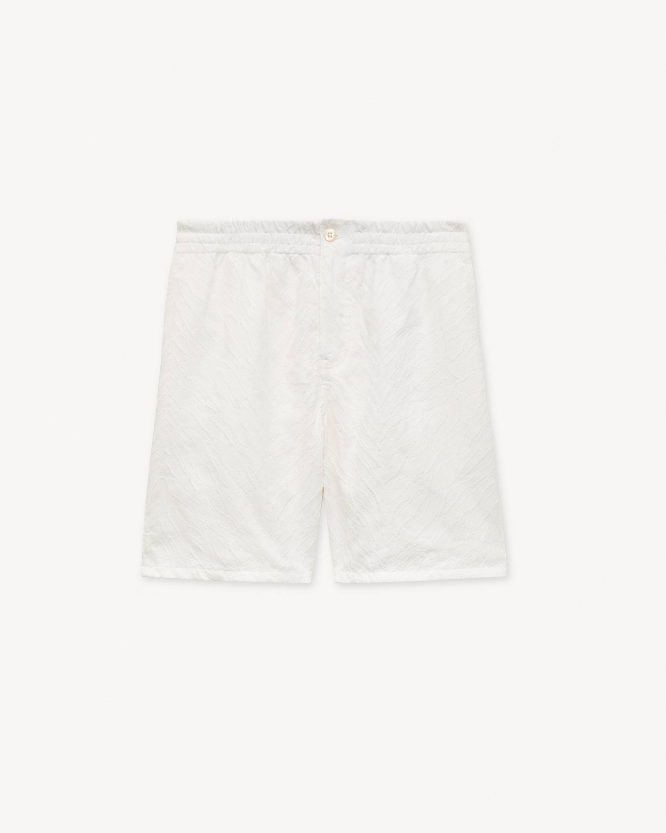 'KENZO Tiger' エラスティック ショートパンツ イン コットン ジャカード