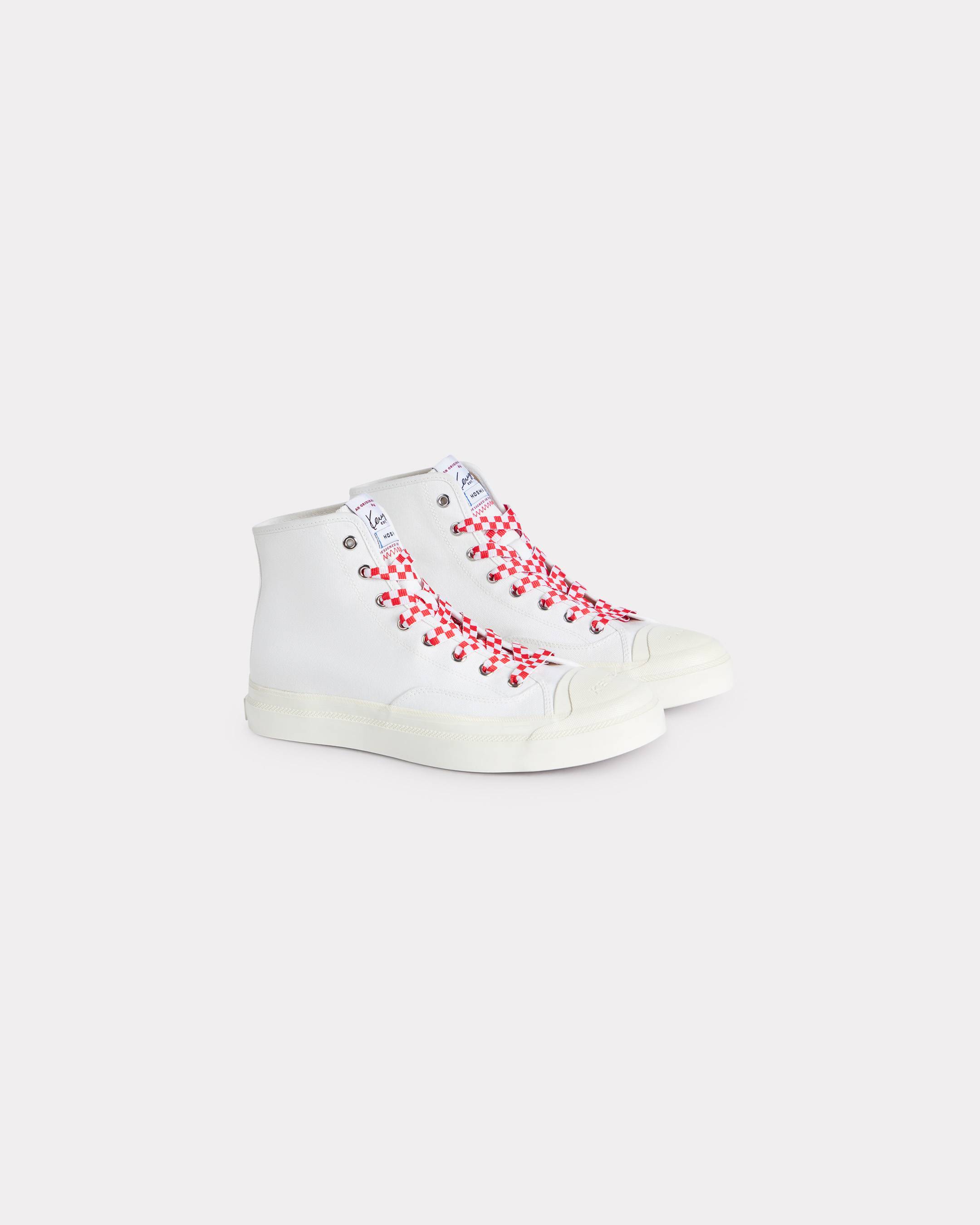 'KENZO Hoshi' high top sneakers in cotton canvas