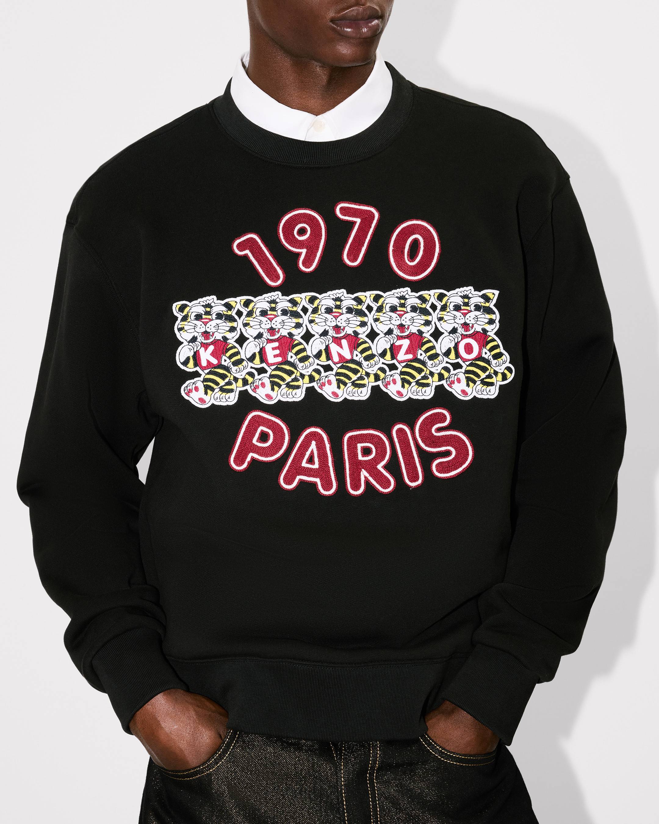 'KENZO Wild Tiger' embroidered sweatshirt cotton