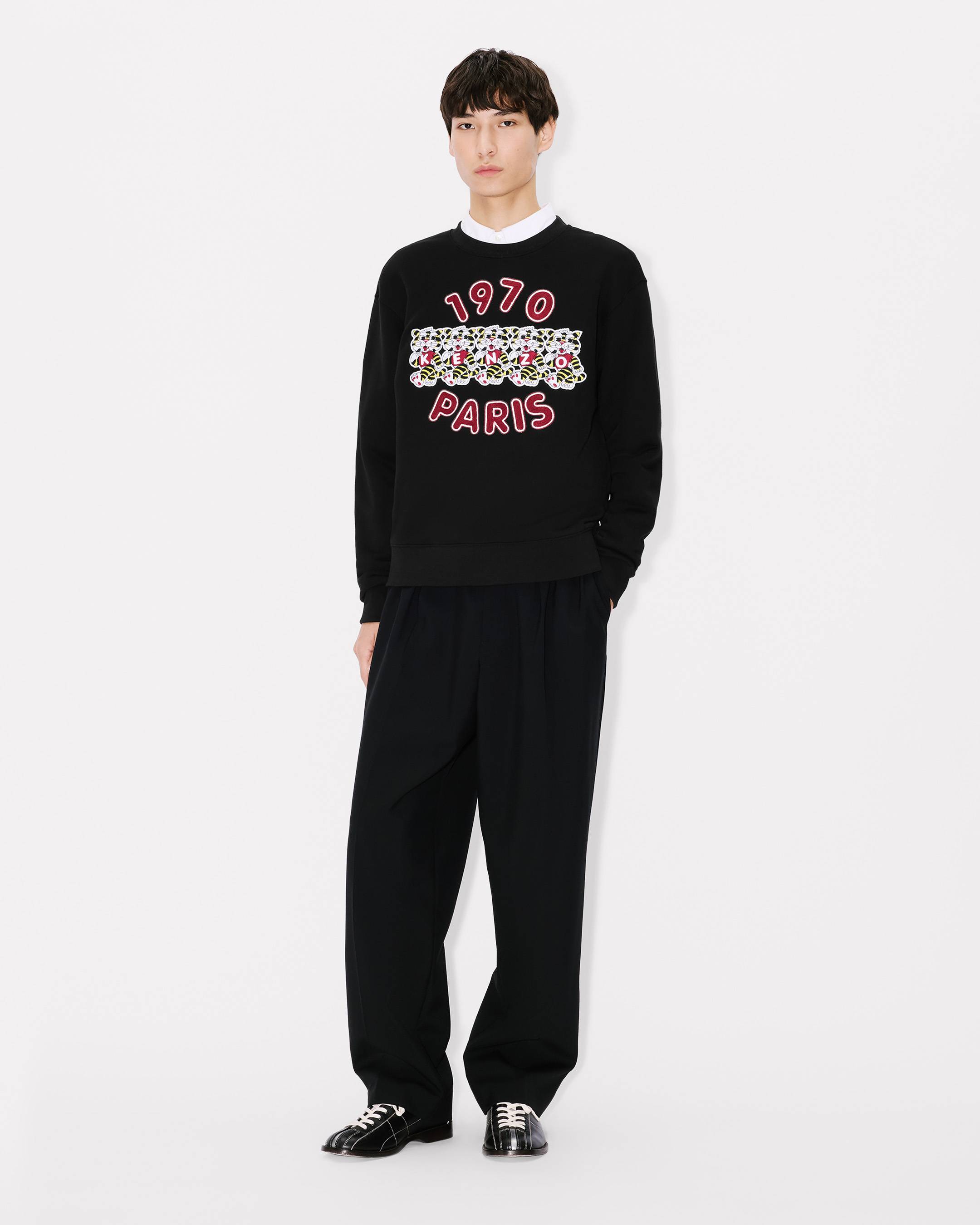 'KENZO Wild Tiger' embroidered sweatshirt in cotton